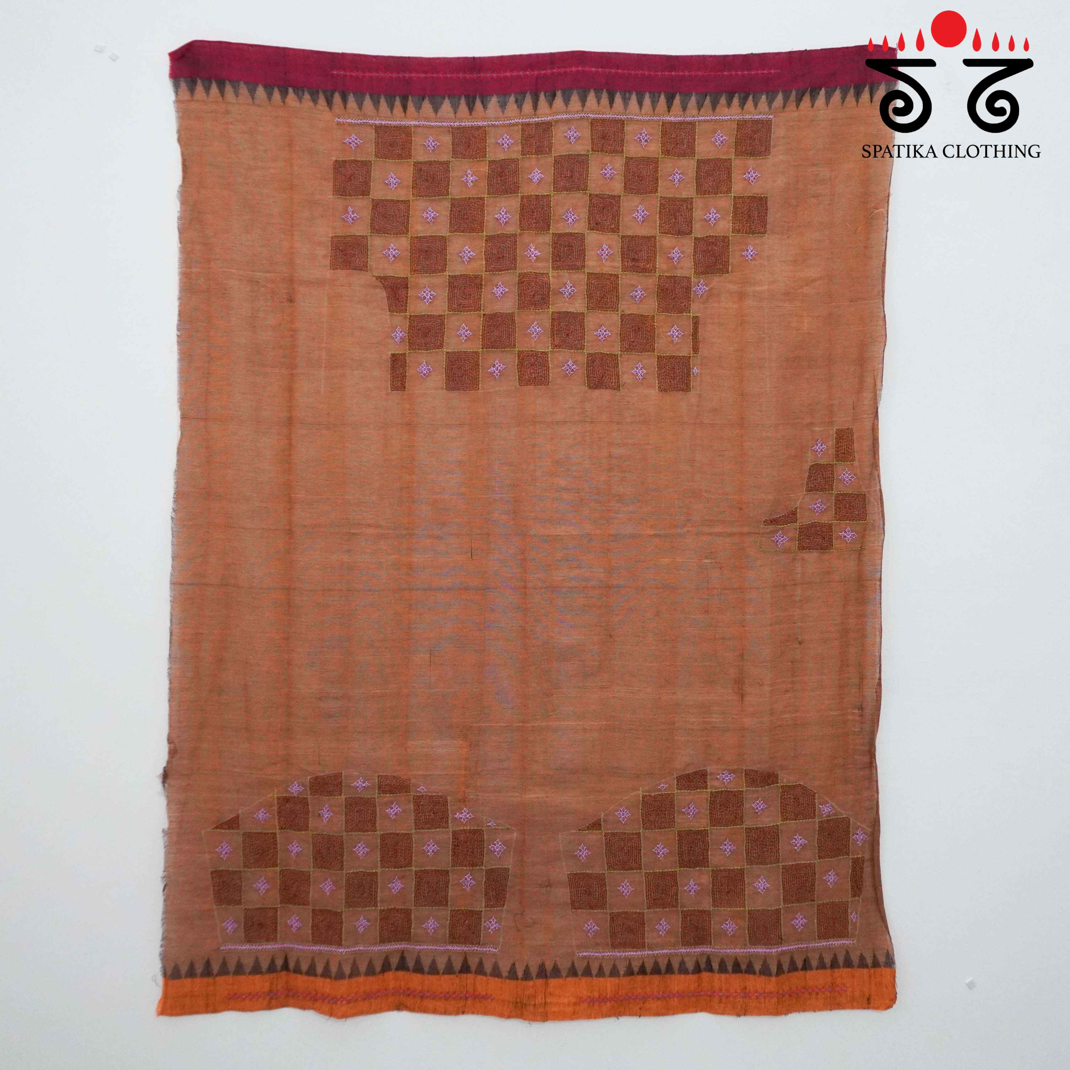 Banjara Hand Embroidered  Andhra Cotton Blouse Fabric