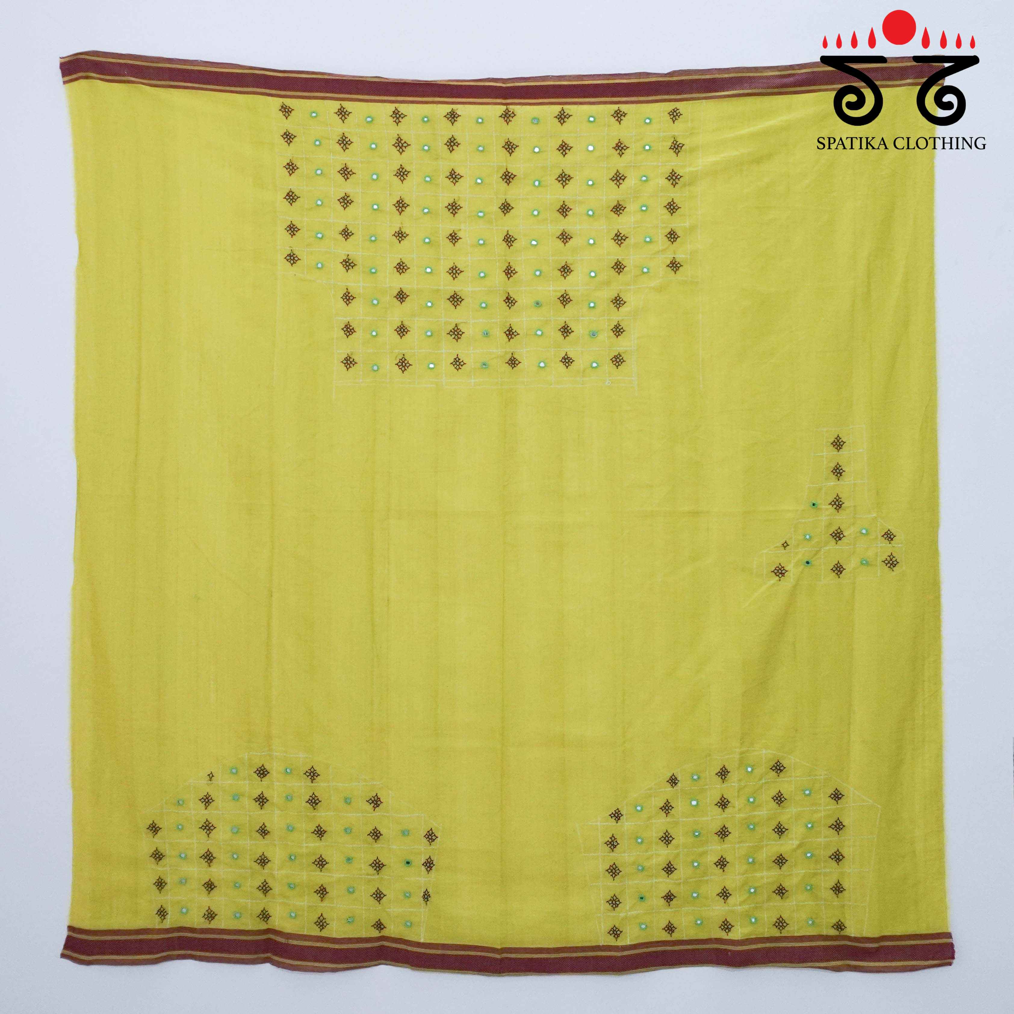 Banjara Hand Embroidered Andhra Cotton Blouse Fabric