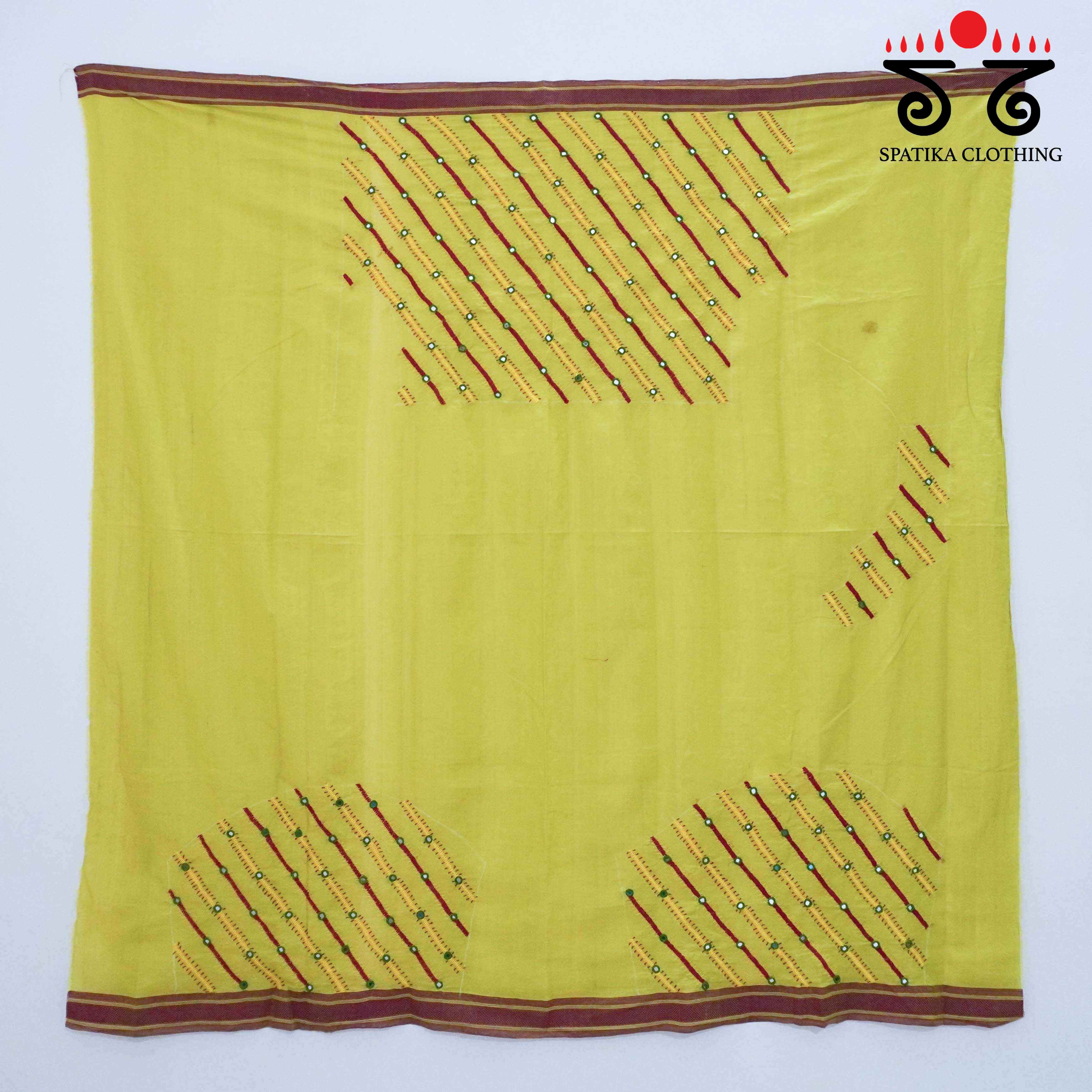 Banjara Hand Embroidered Andhra Cotton Blouse Fabric