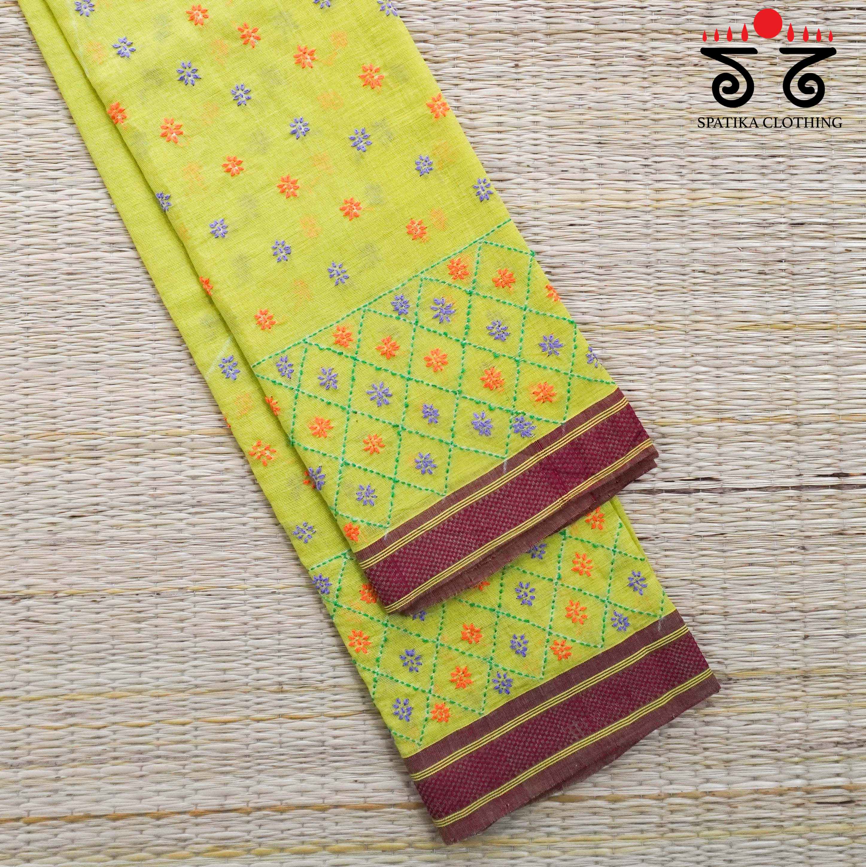 Banjara Hand Embroidered Andhra Cotton Blouse Fabric