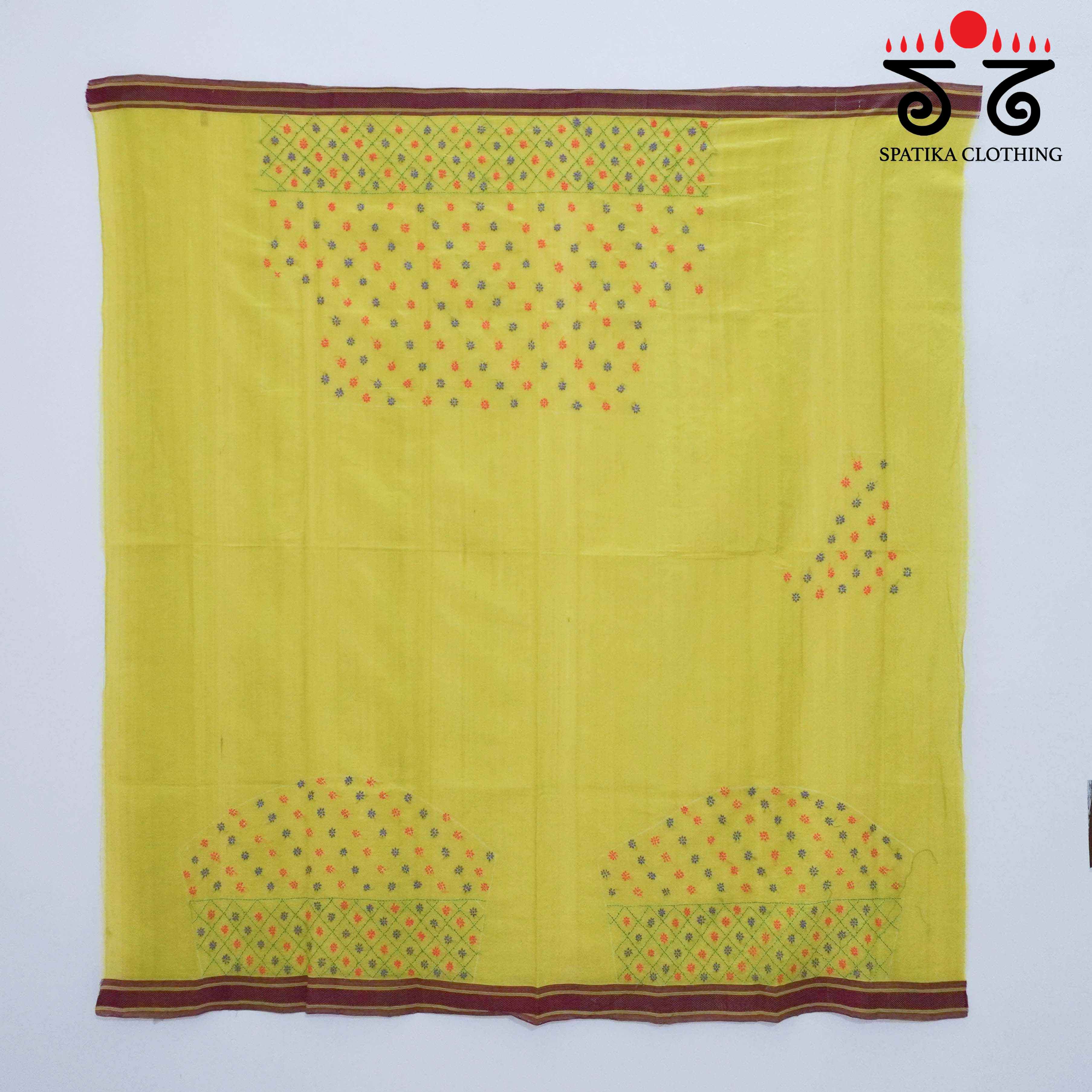 Banjara Hand Embroidered Andhra Cotton Blouse Fabric