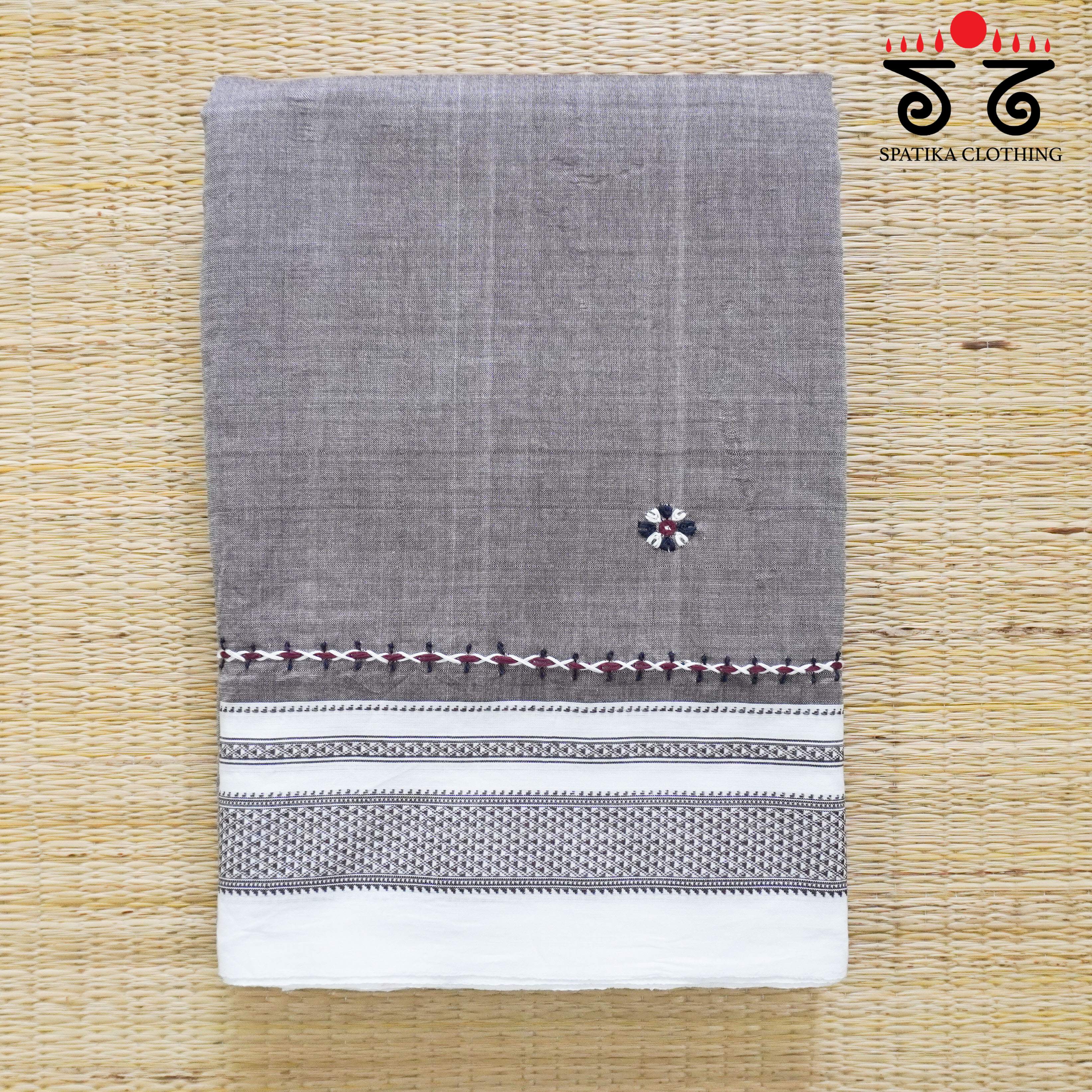 Ilkal Hand-embroidered Cotton Saree