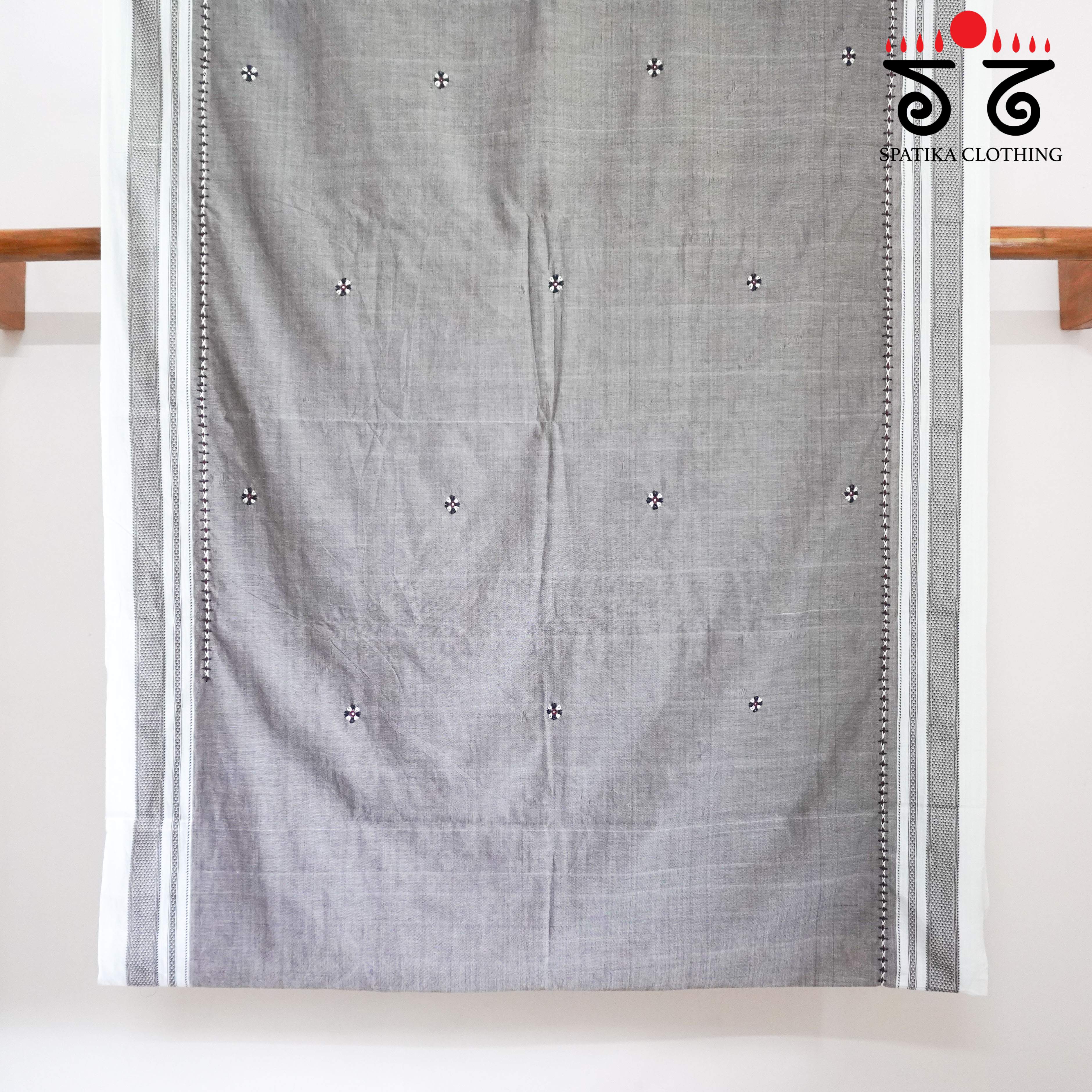 Ilkal Hand-embroidered Cotton Saree