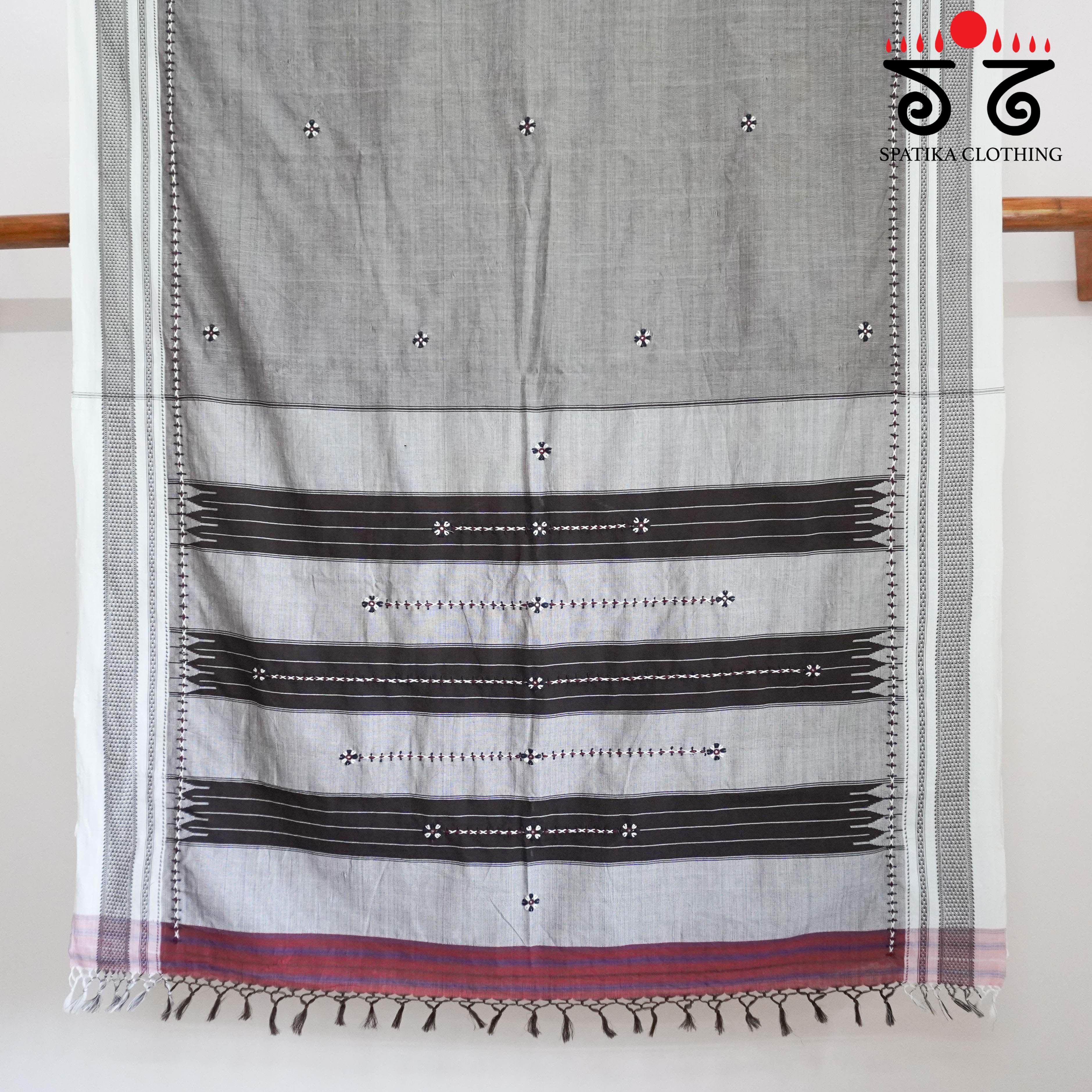 Ilkal Hand-embroidered Cotton Saree