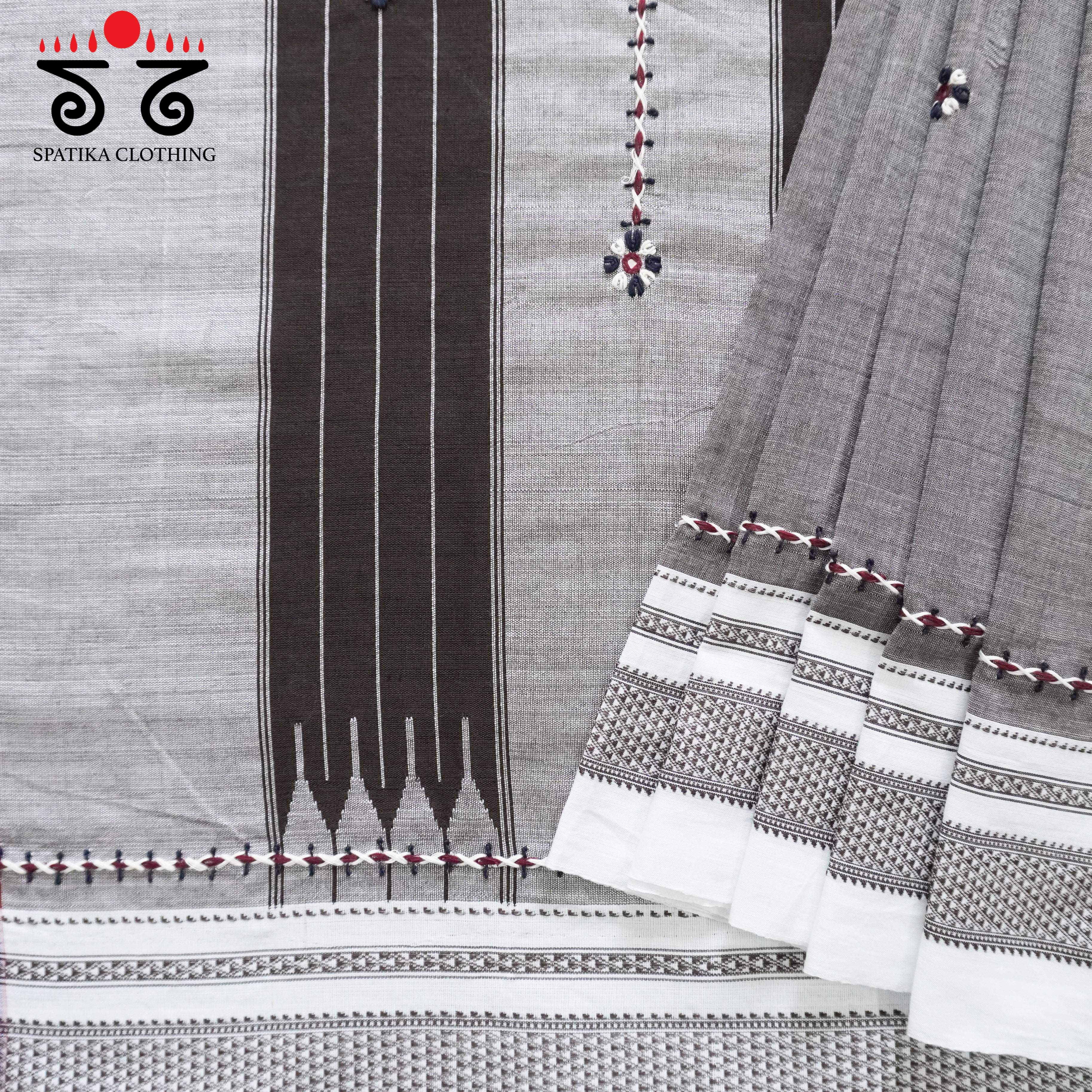 Ilkal Hand-embroidered Cotton Saree