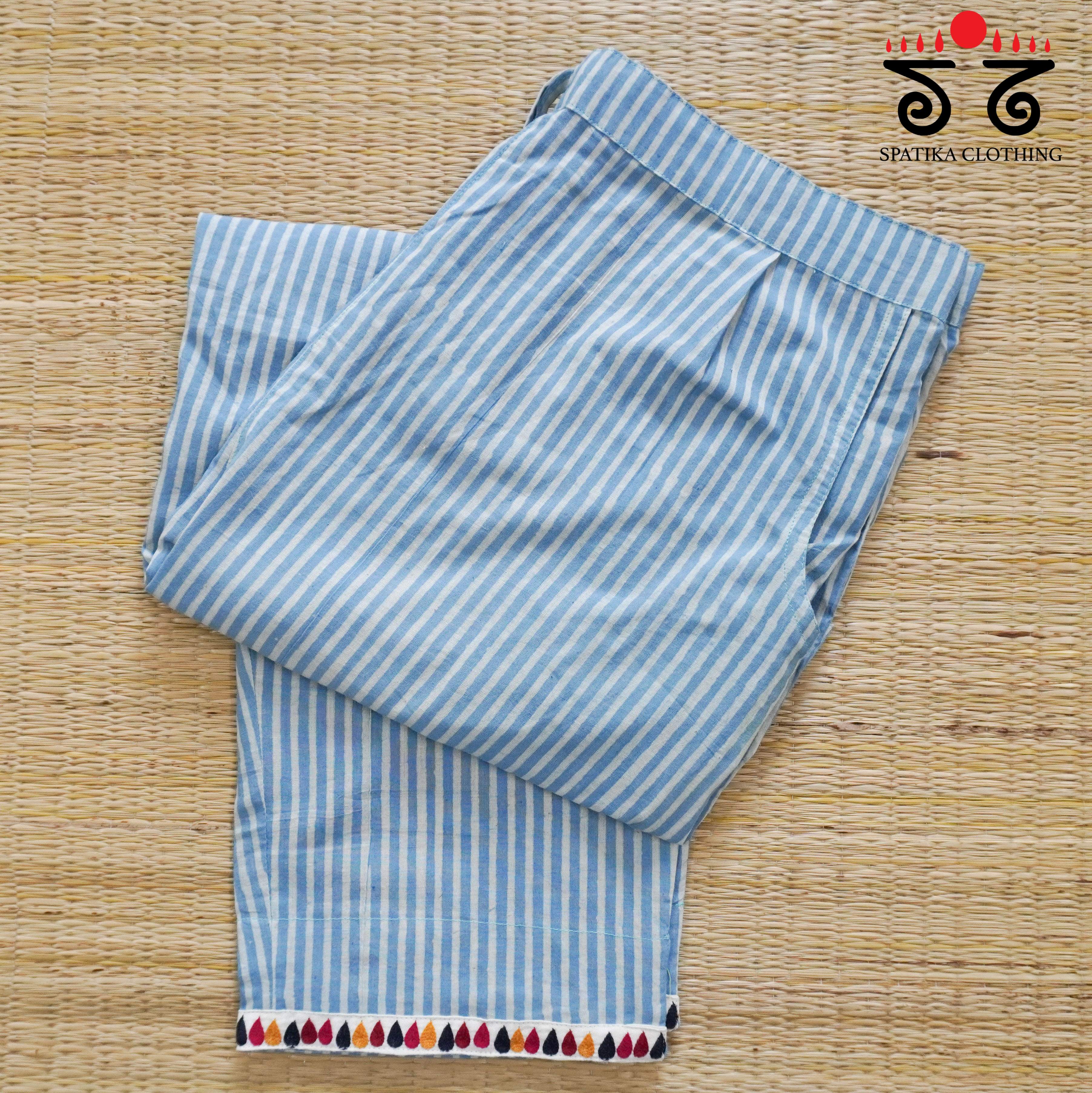 Hand Embroidered Ajrak Women's Pant