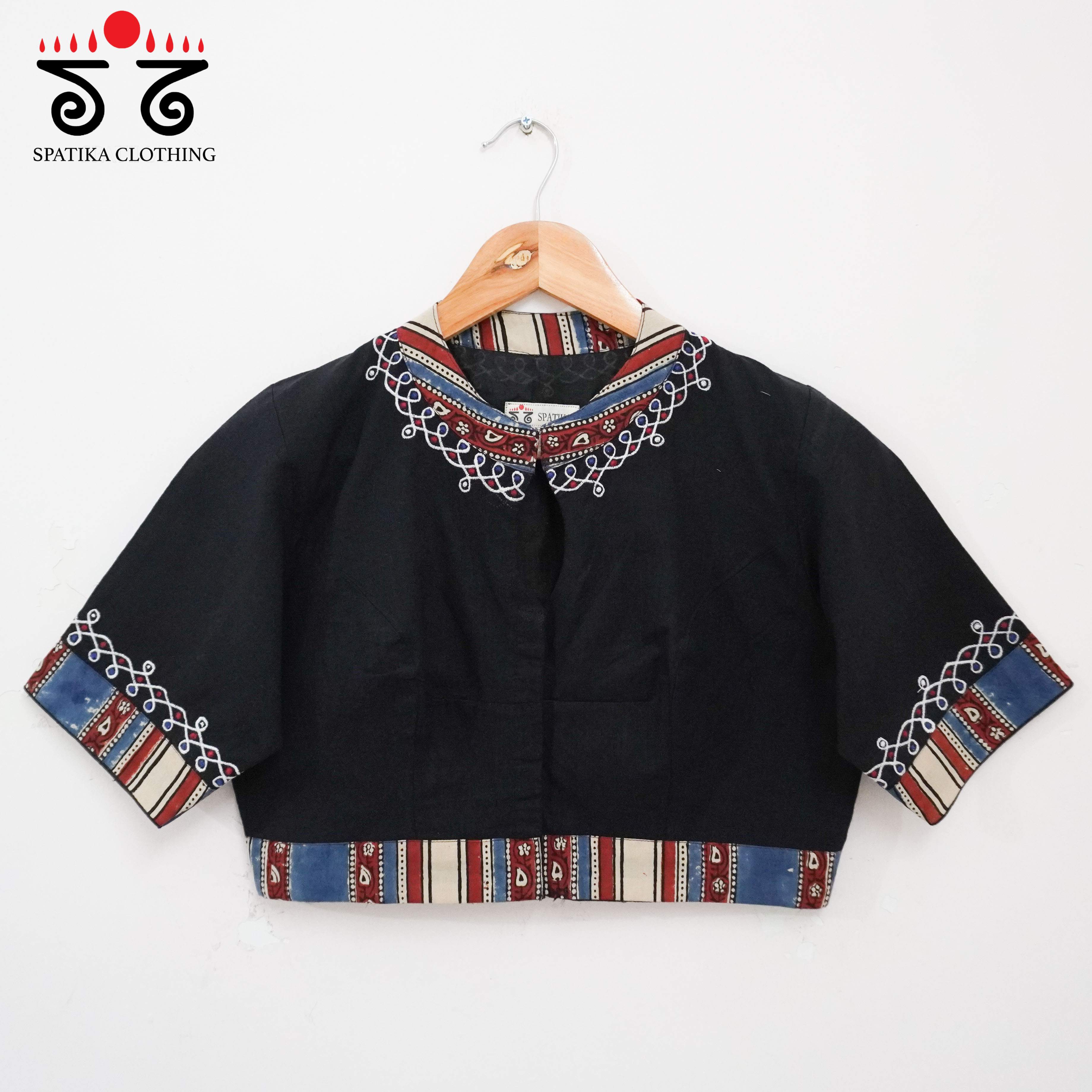 The Pichwai Cow - Kolam Handcrafted Blouse