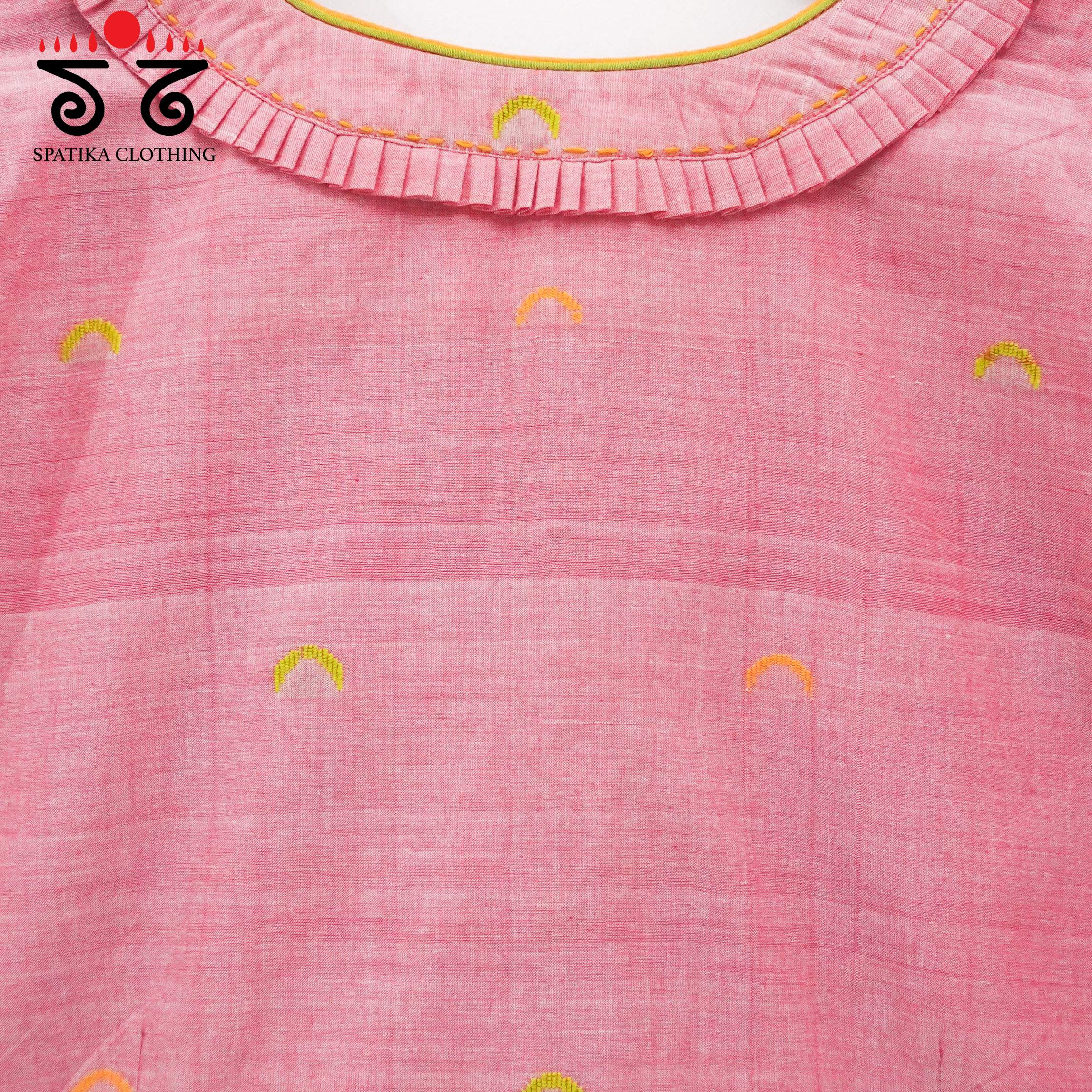 The Frilled Jamdhani Blouse