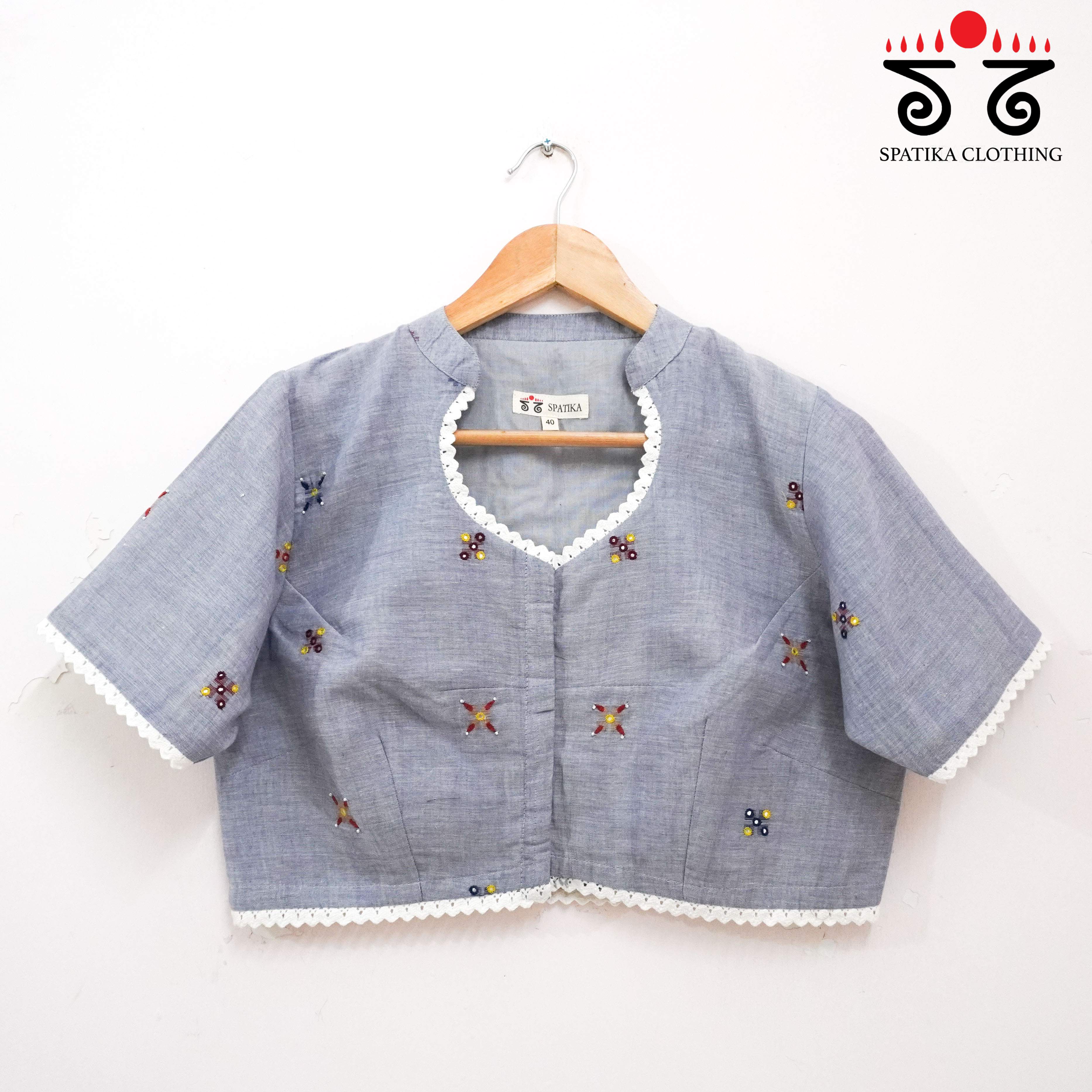 Jamdhani Lace Blouse