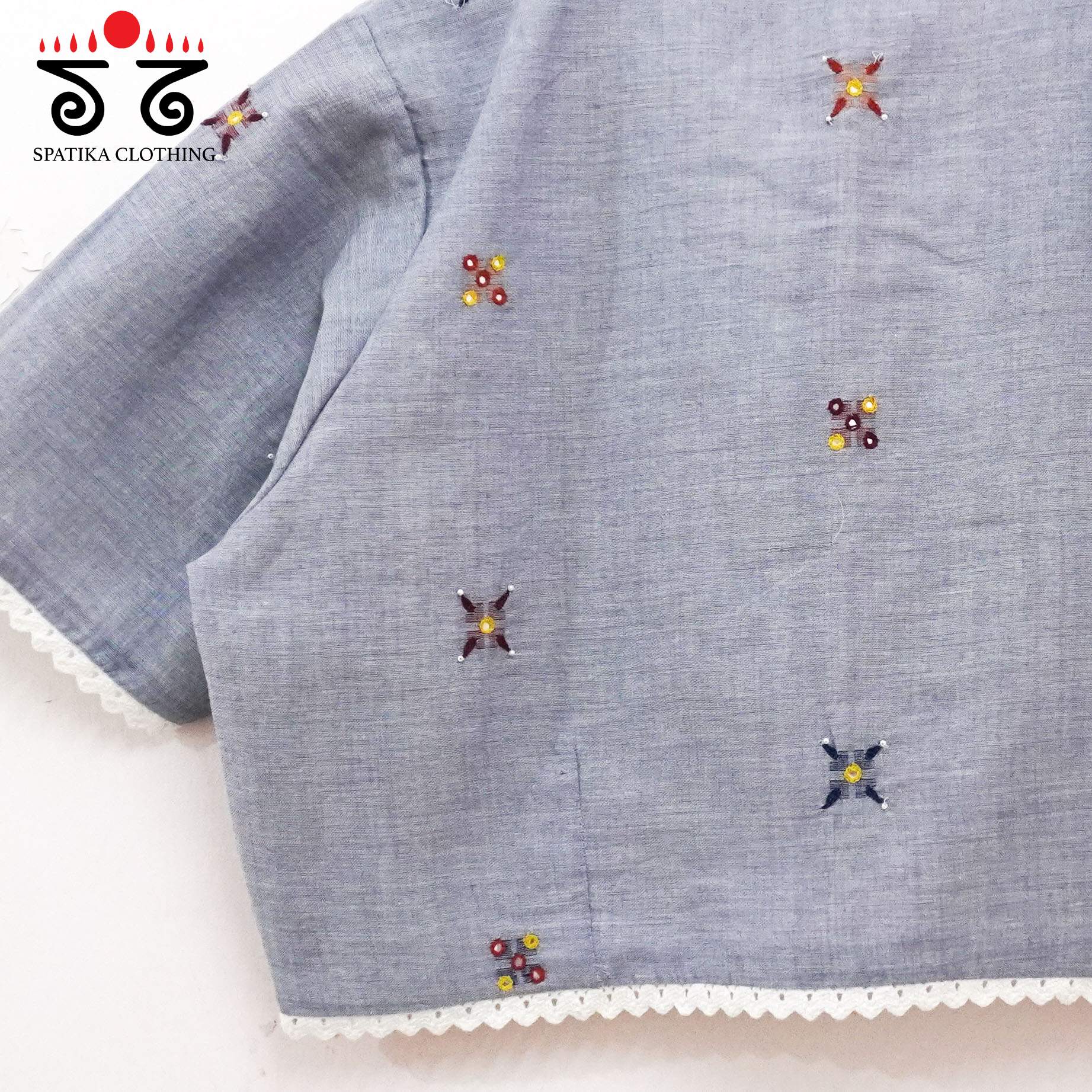 Jamdhani Lace Blouse