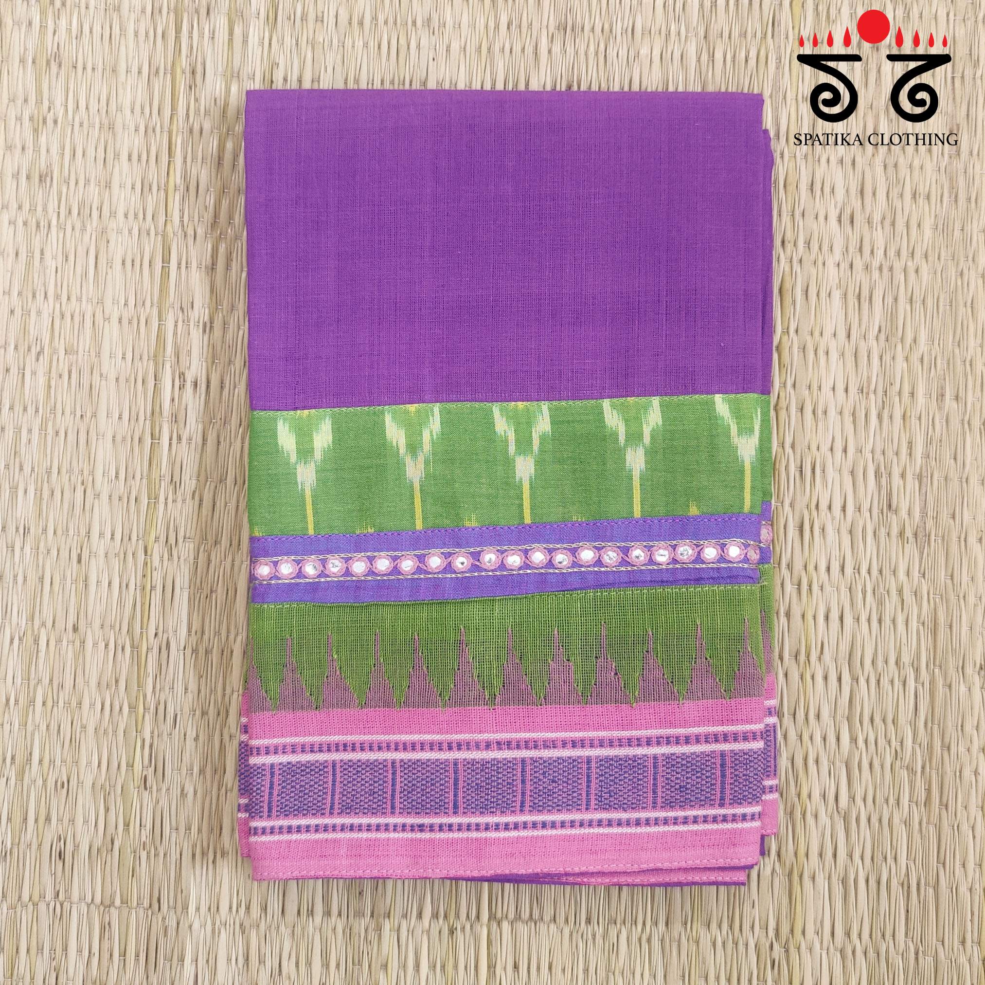 Hand Embroidered Ponduru Blouse Fabric