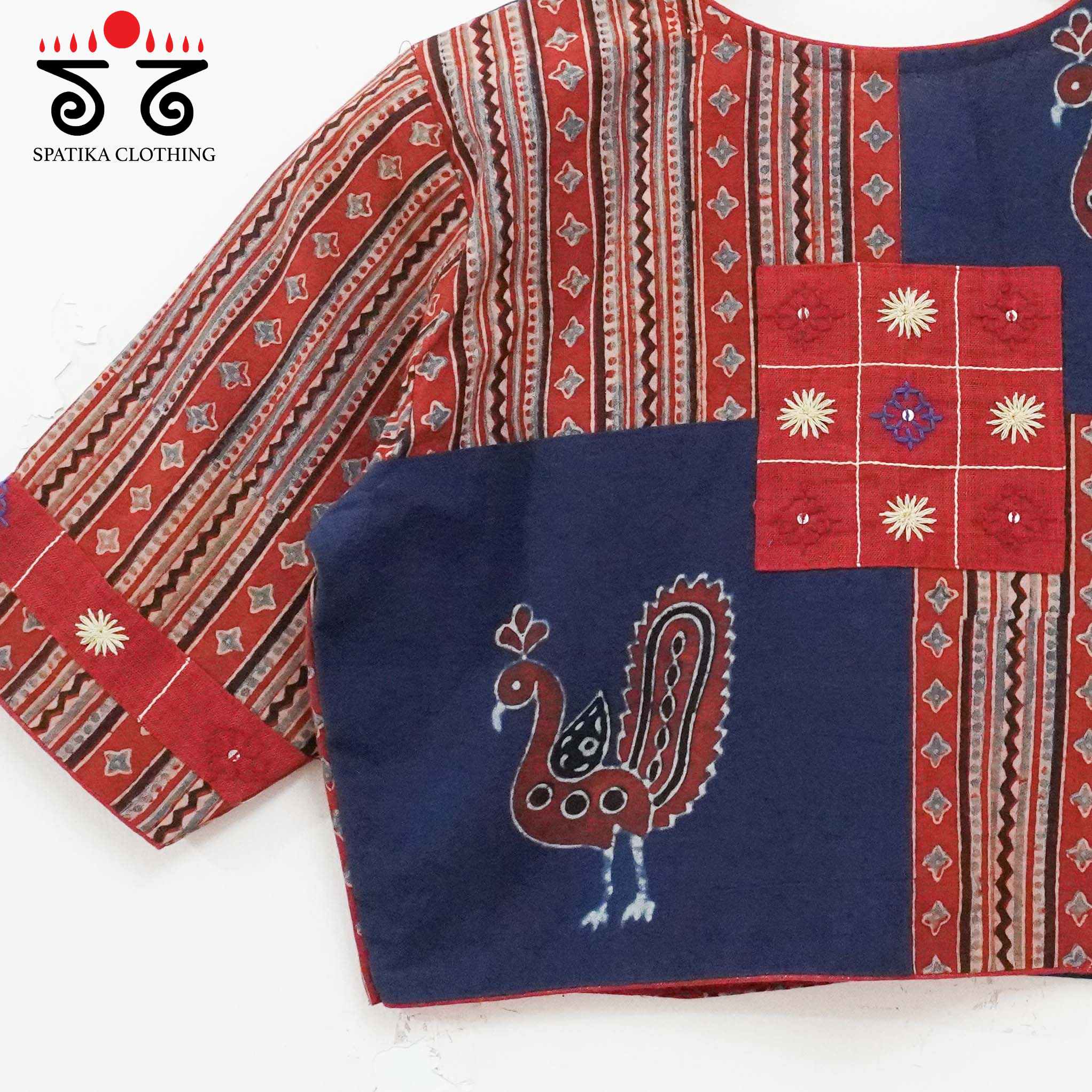 Morni Collage-Handcrafted Blouse