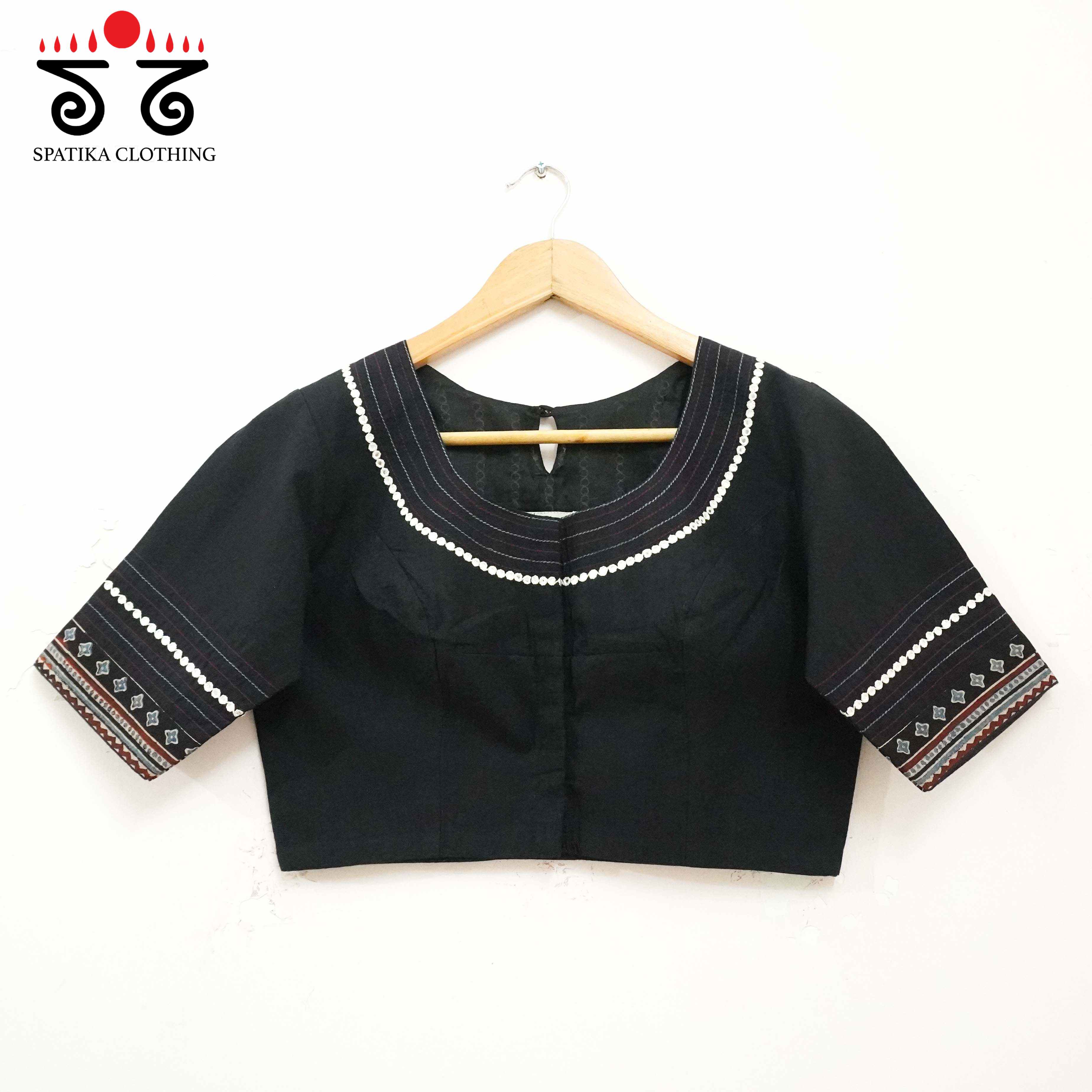 Mirror Work Hand embroidered Blouse