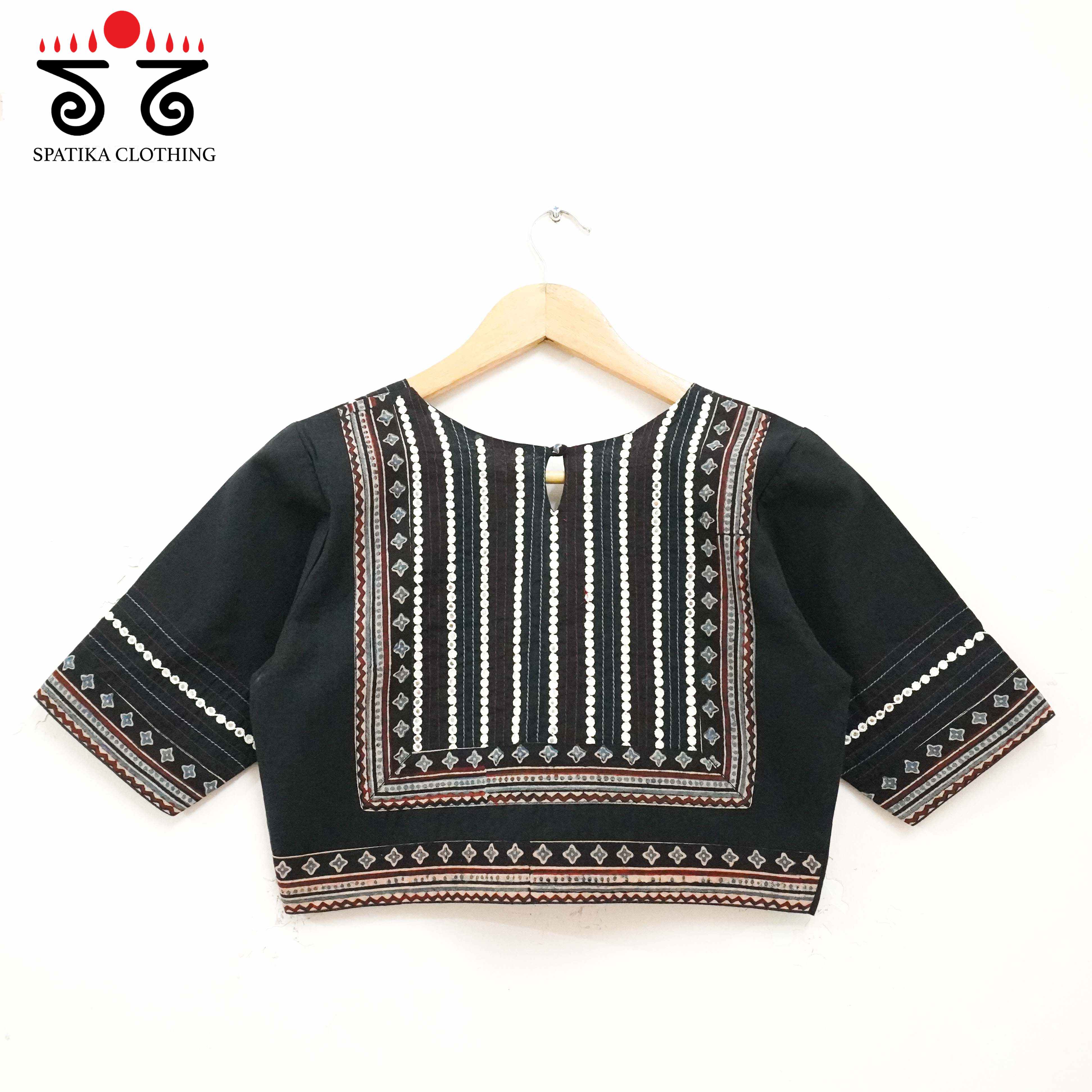 Mirror Work Hand embroidered Blouse