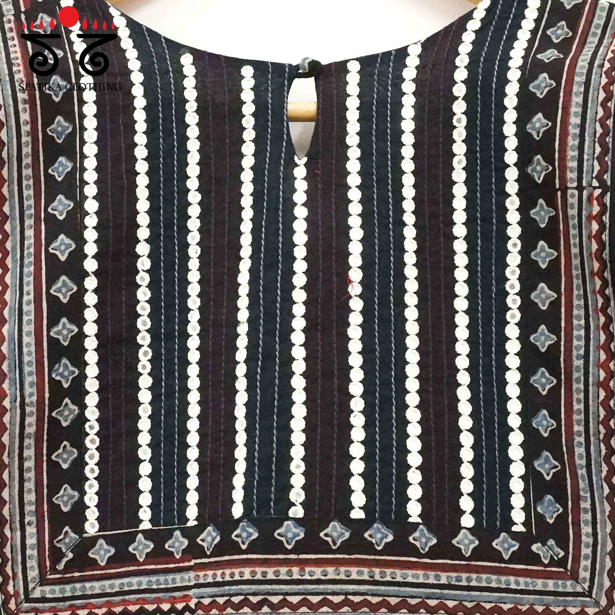 Mirror Work Hand embroidered Blouse