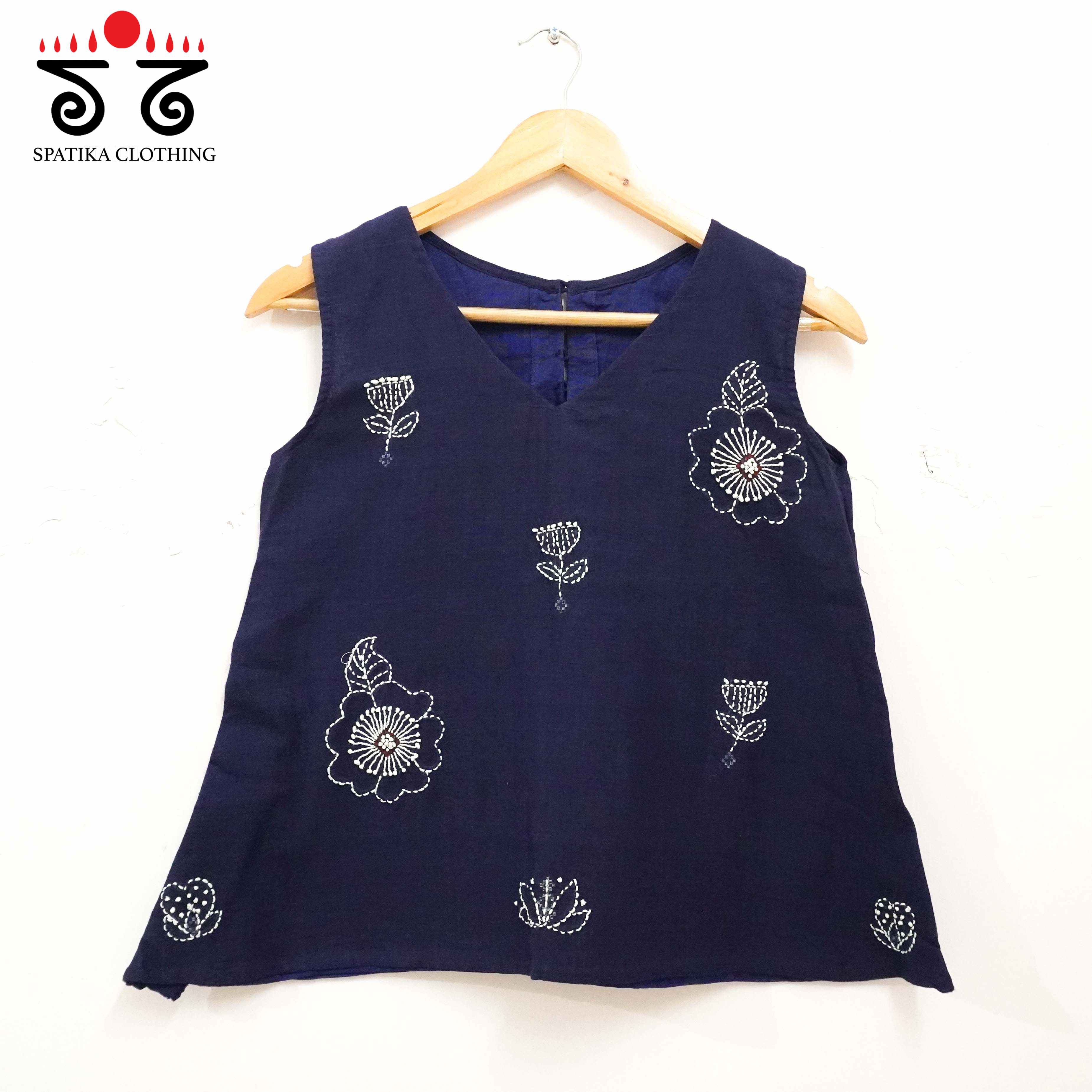 Hand Embroidered Crop Top