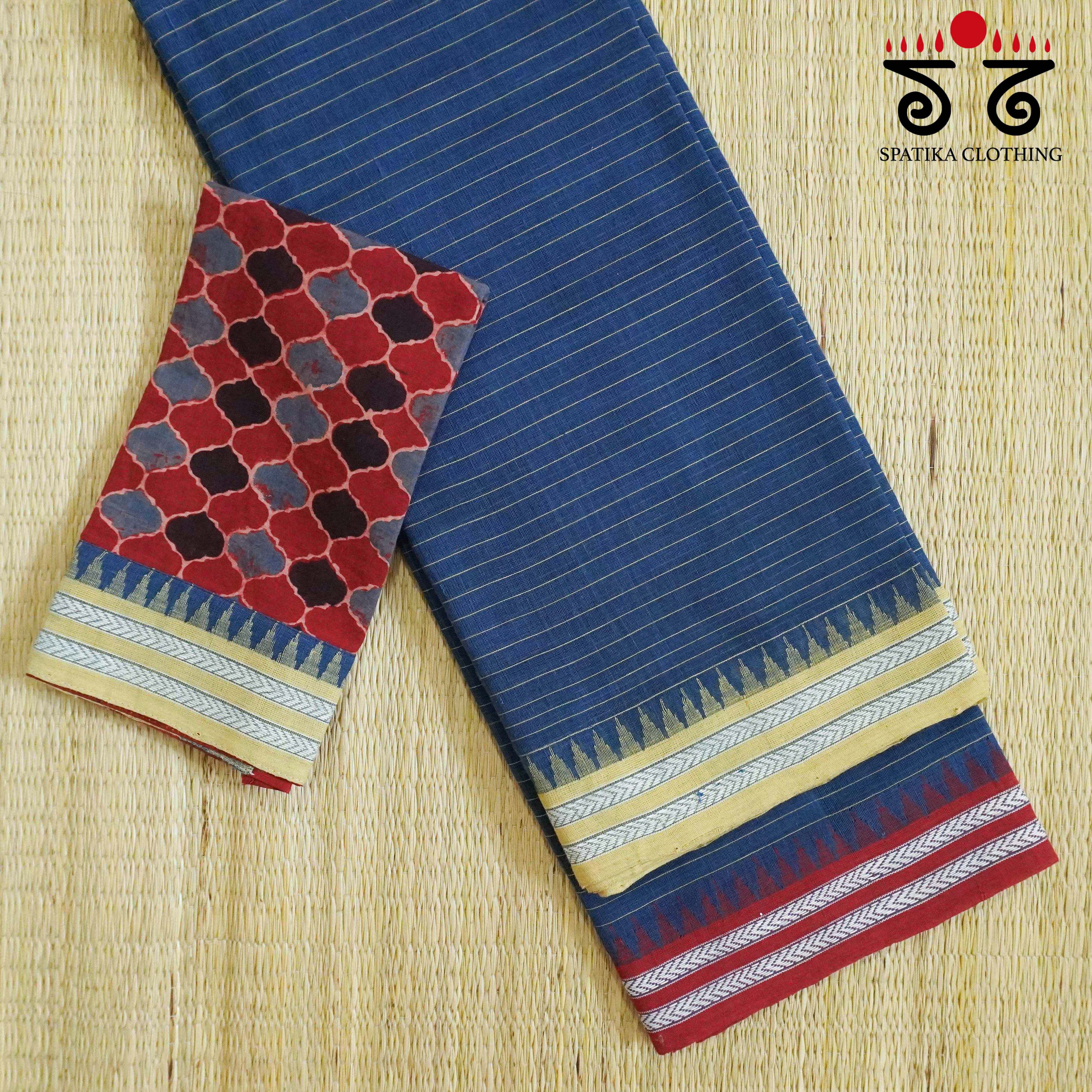 Ponduru Handspun Cotton Saree - With Special Blouse