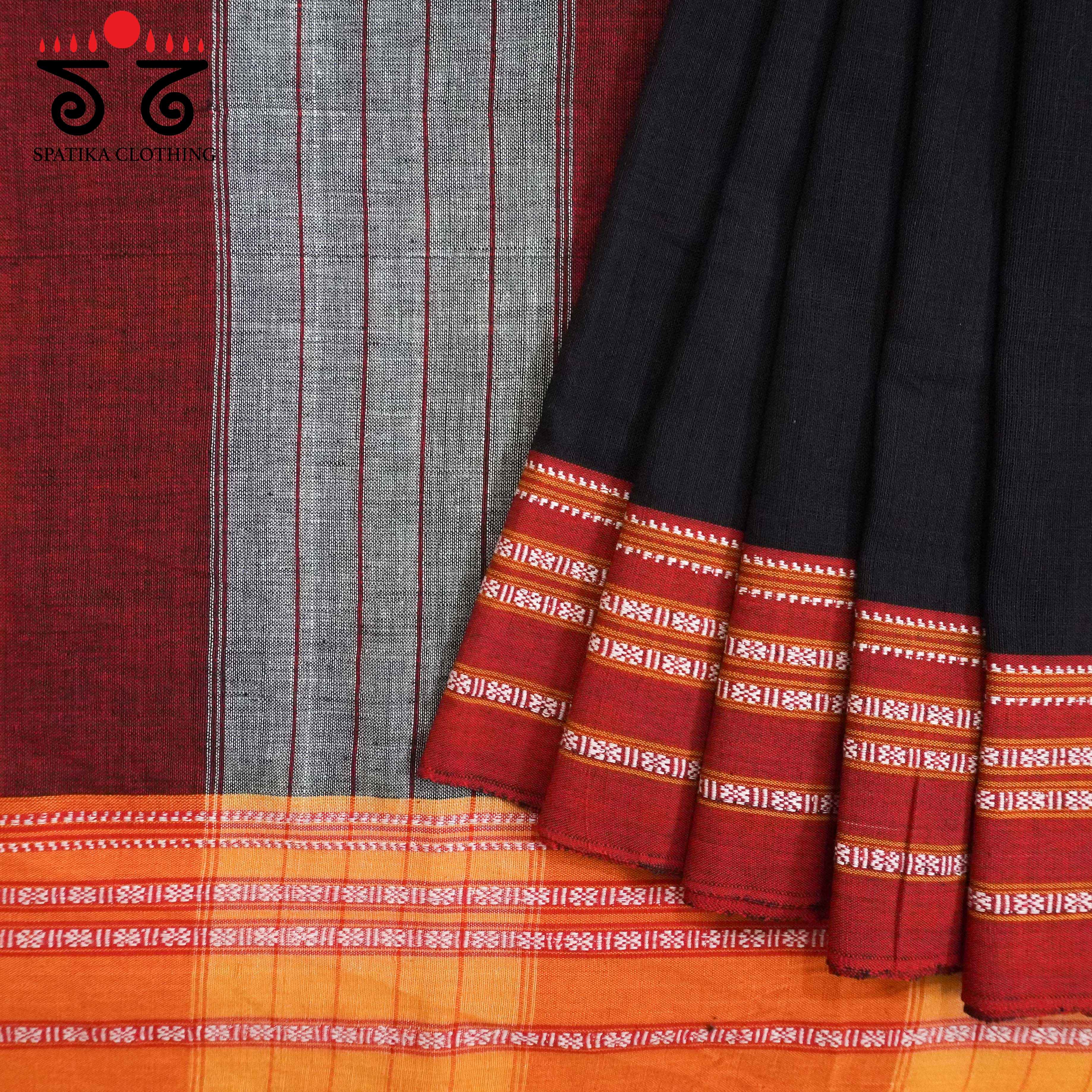 Ilkal Handwoven Cotton Saree - Pen Kalamkari Blouse