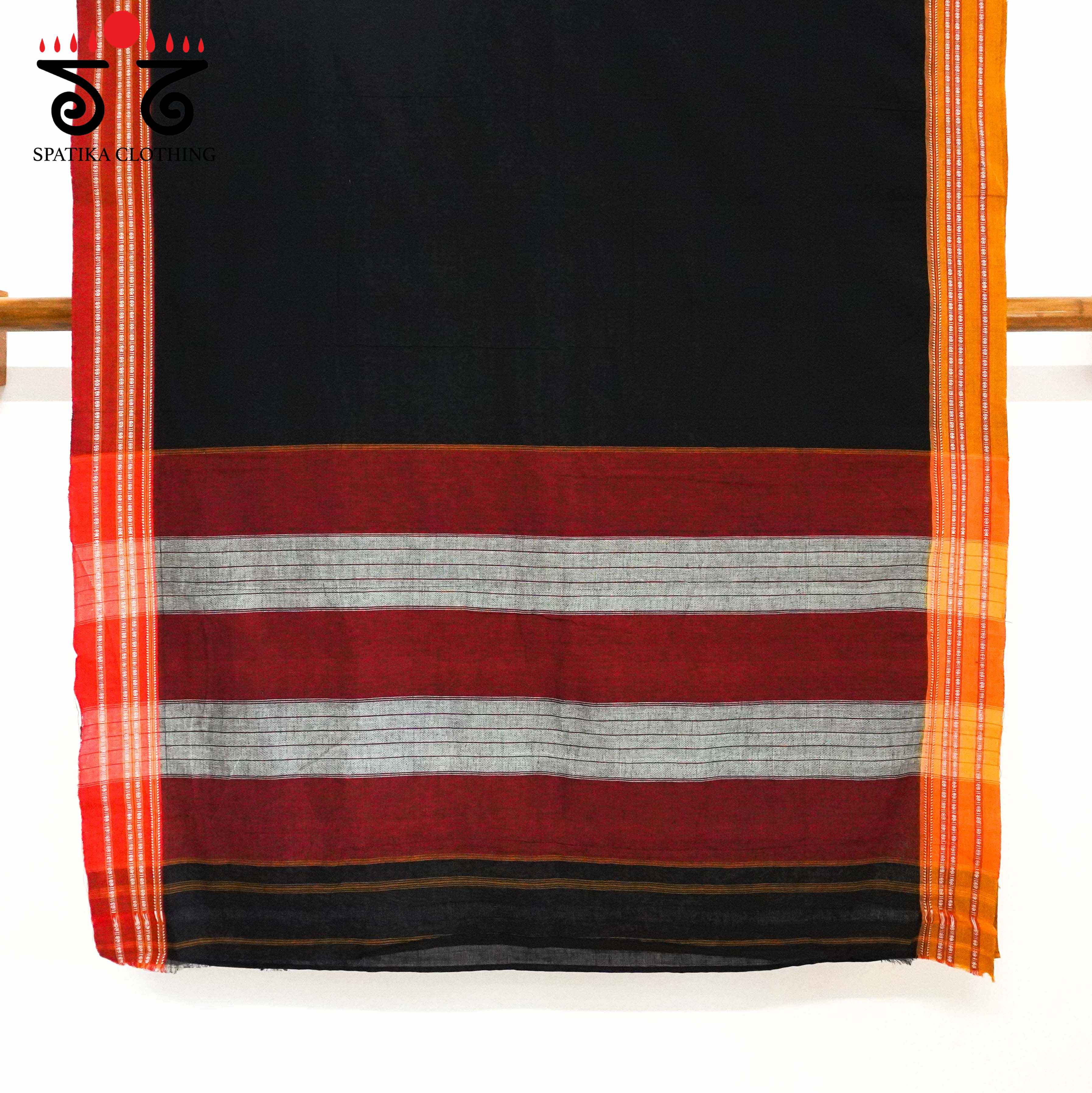 Ilkal Handwoven Cotton Saree - Pen Kalamkari Blouse