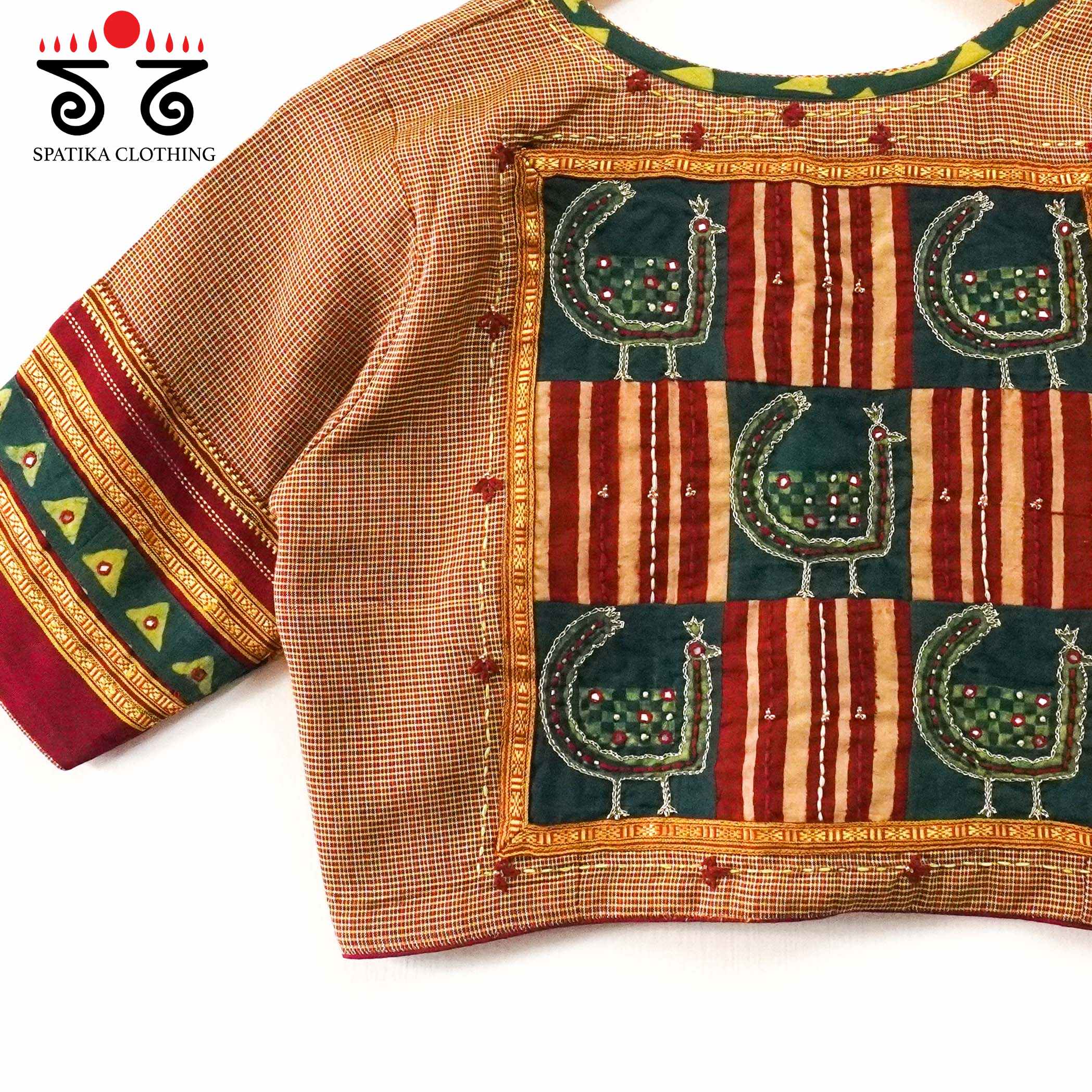 Morni-Ajrak Patchwork Blouse