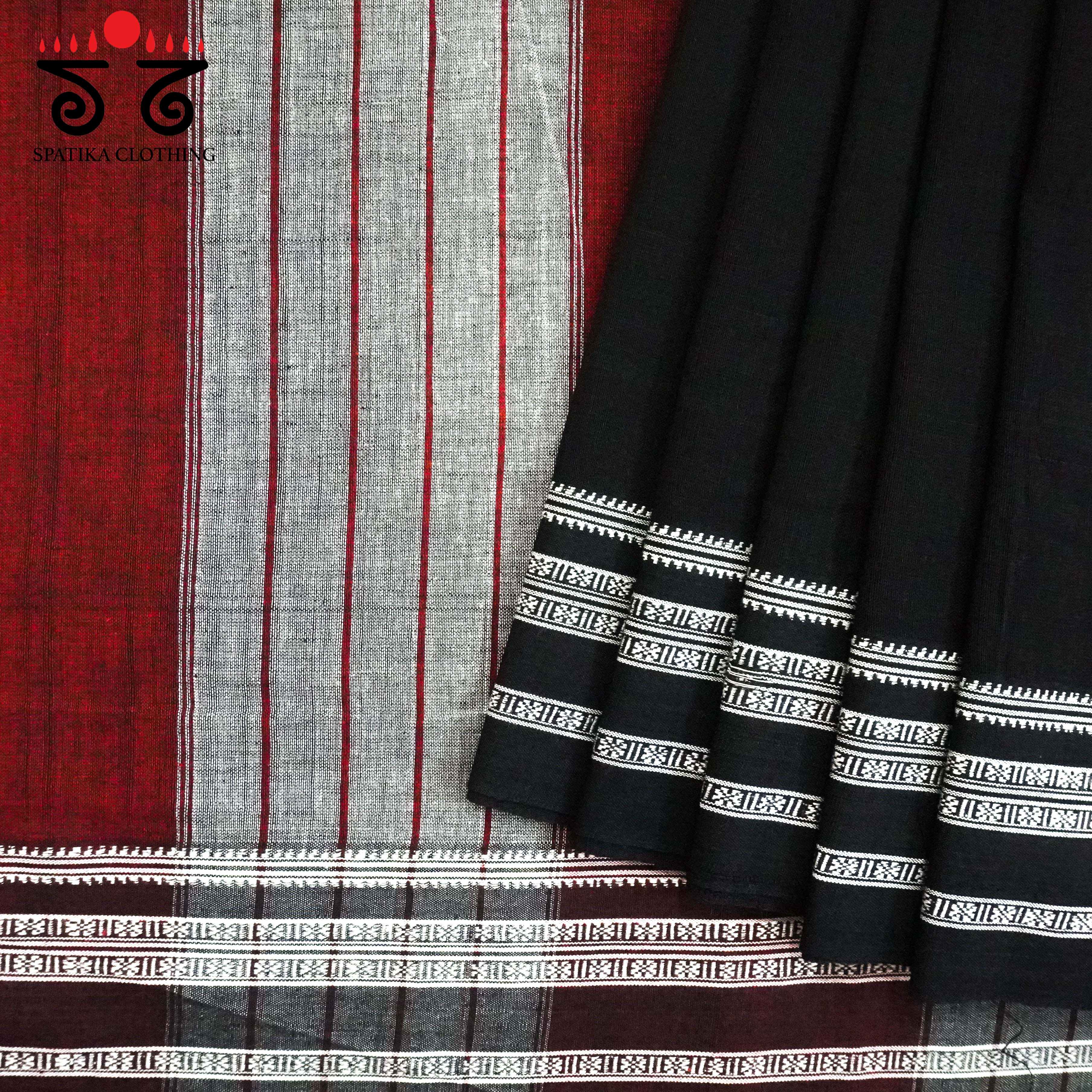 Ilkal Handwoven Cotton Saree - Kalamkari Blouse