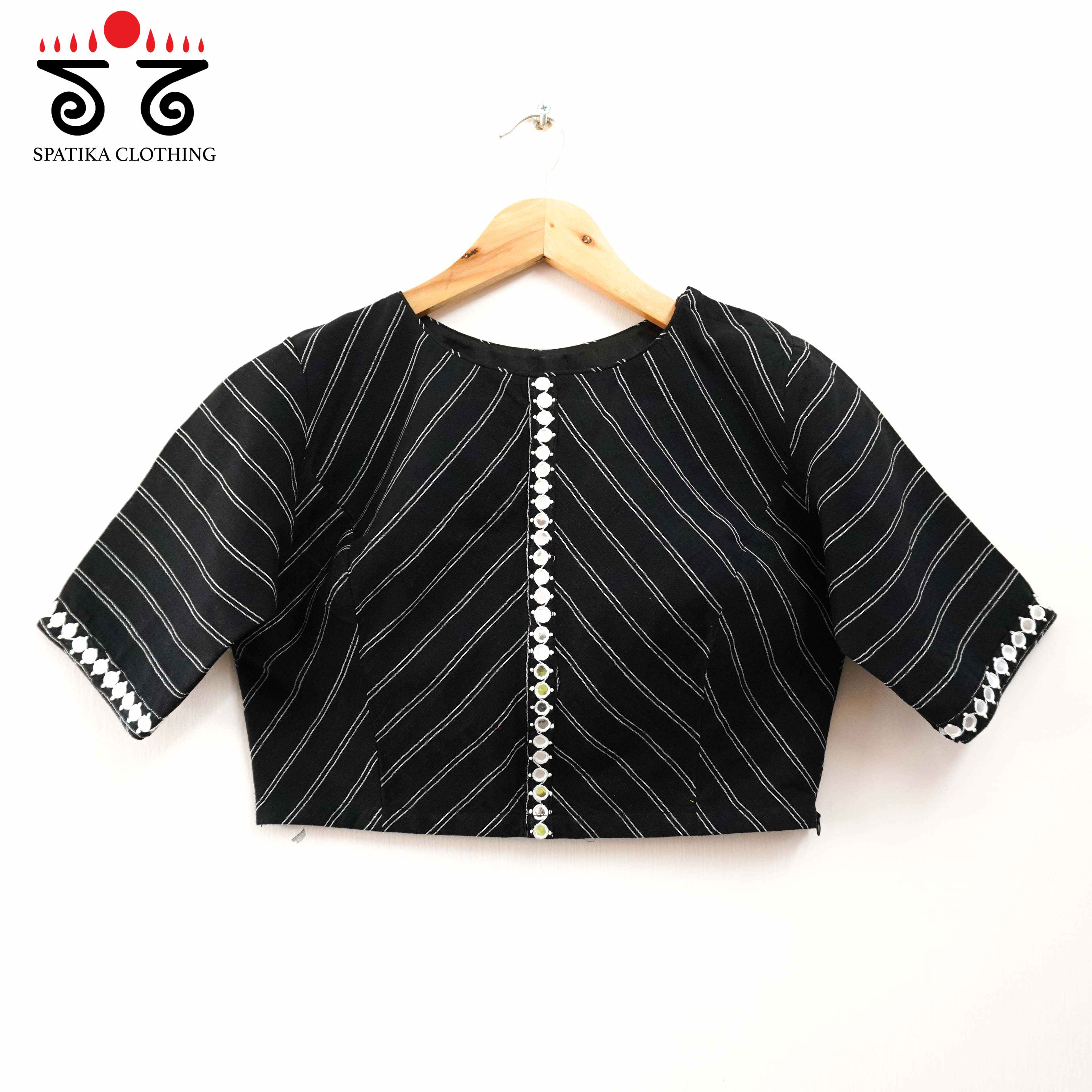 Stripes & Mirrors - New Handcrafted Blouse