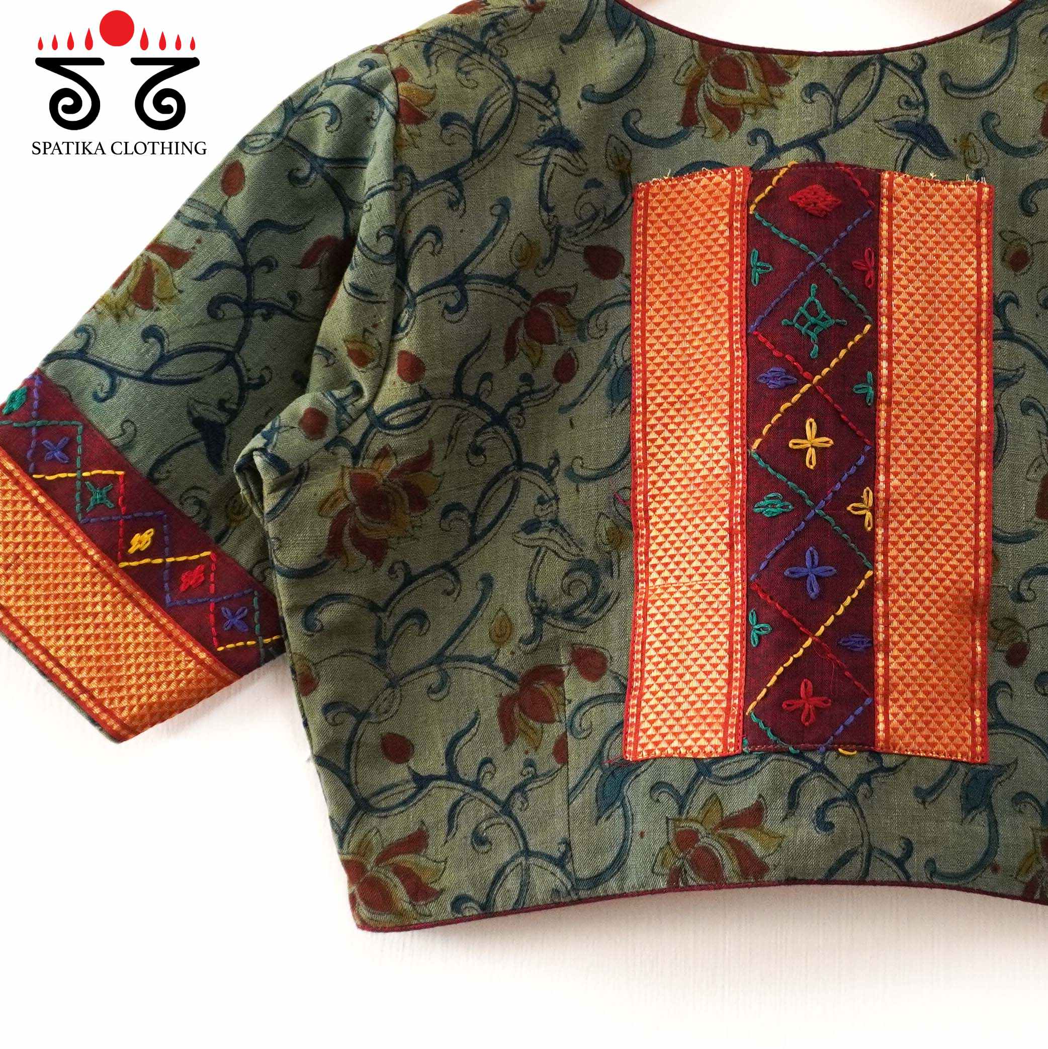 Kalamkari Block Printed - Lambani Blouse
