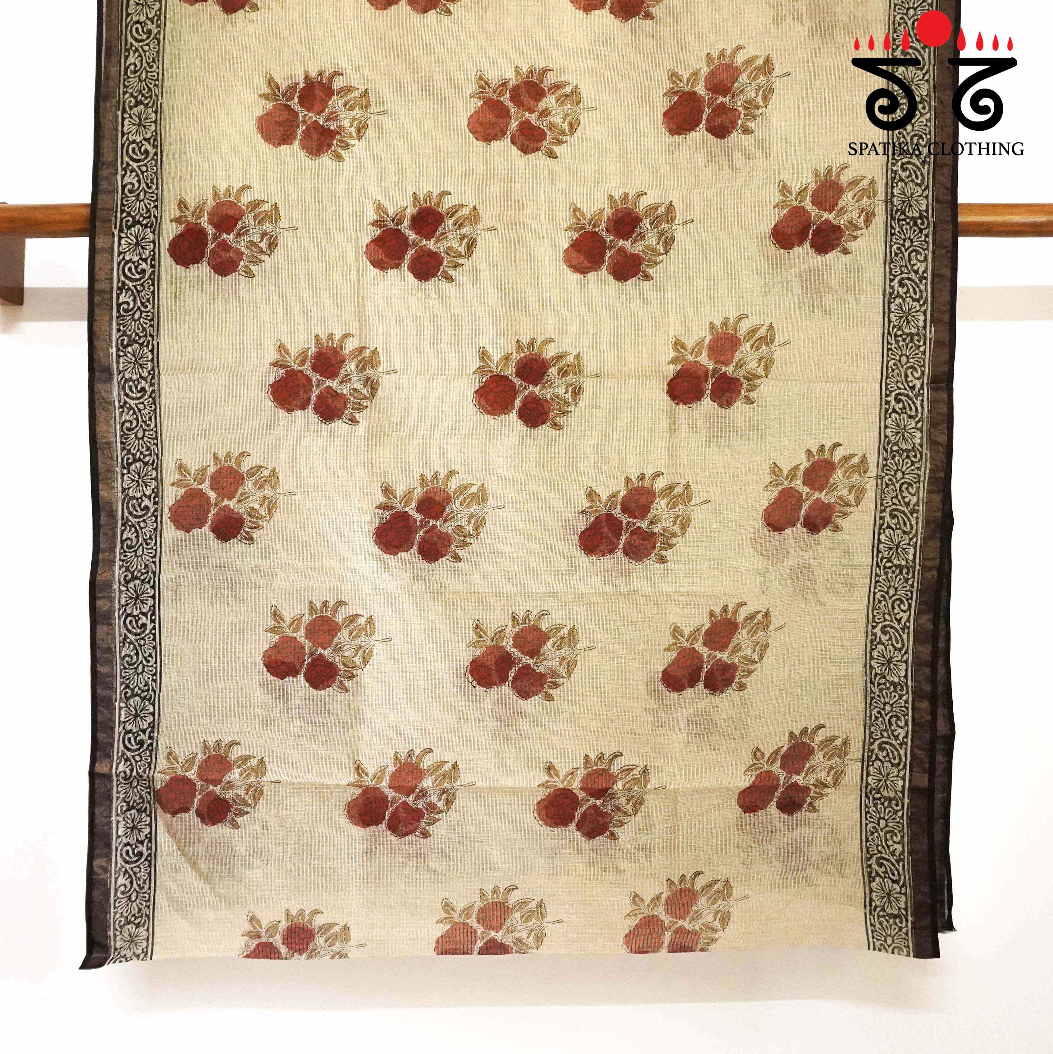 Kota Hand block printed saree