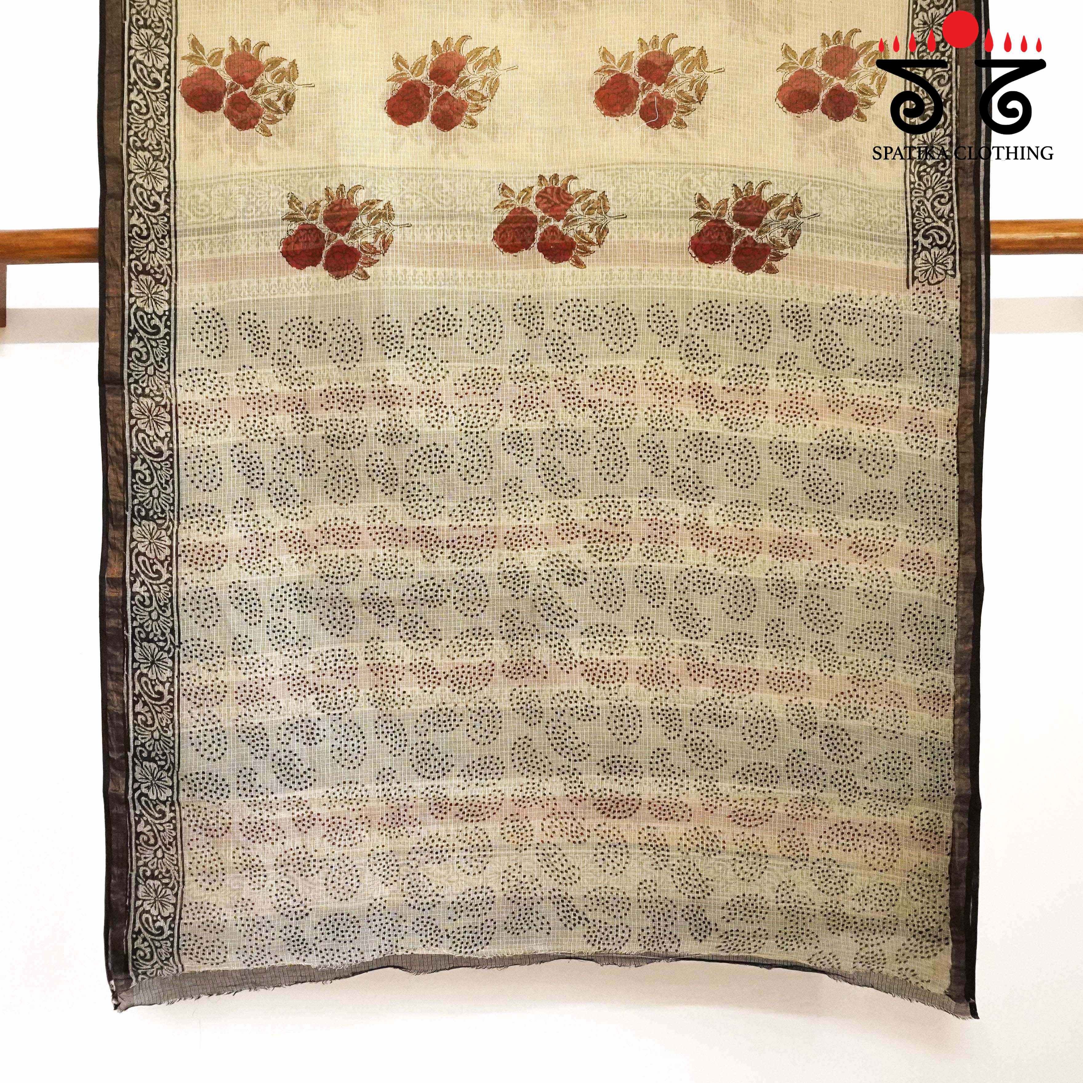 Kota Hand block printed saree