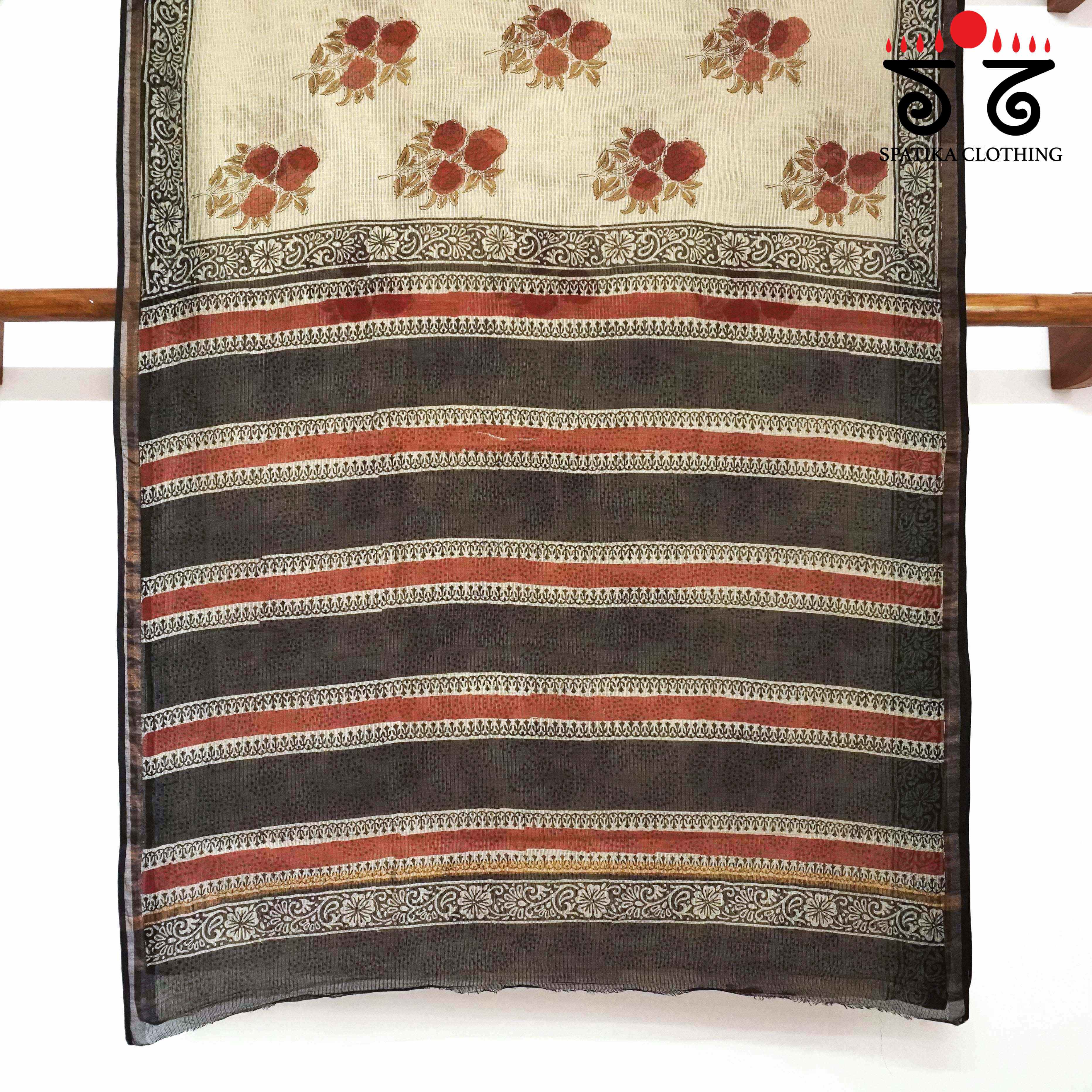 Kota Hand block printed saree