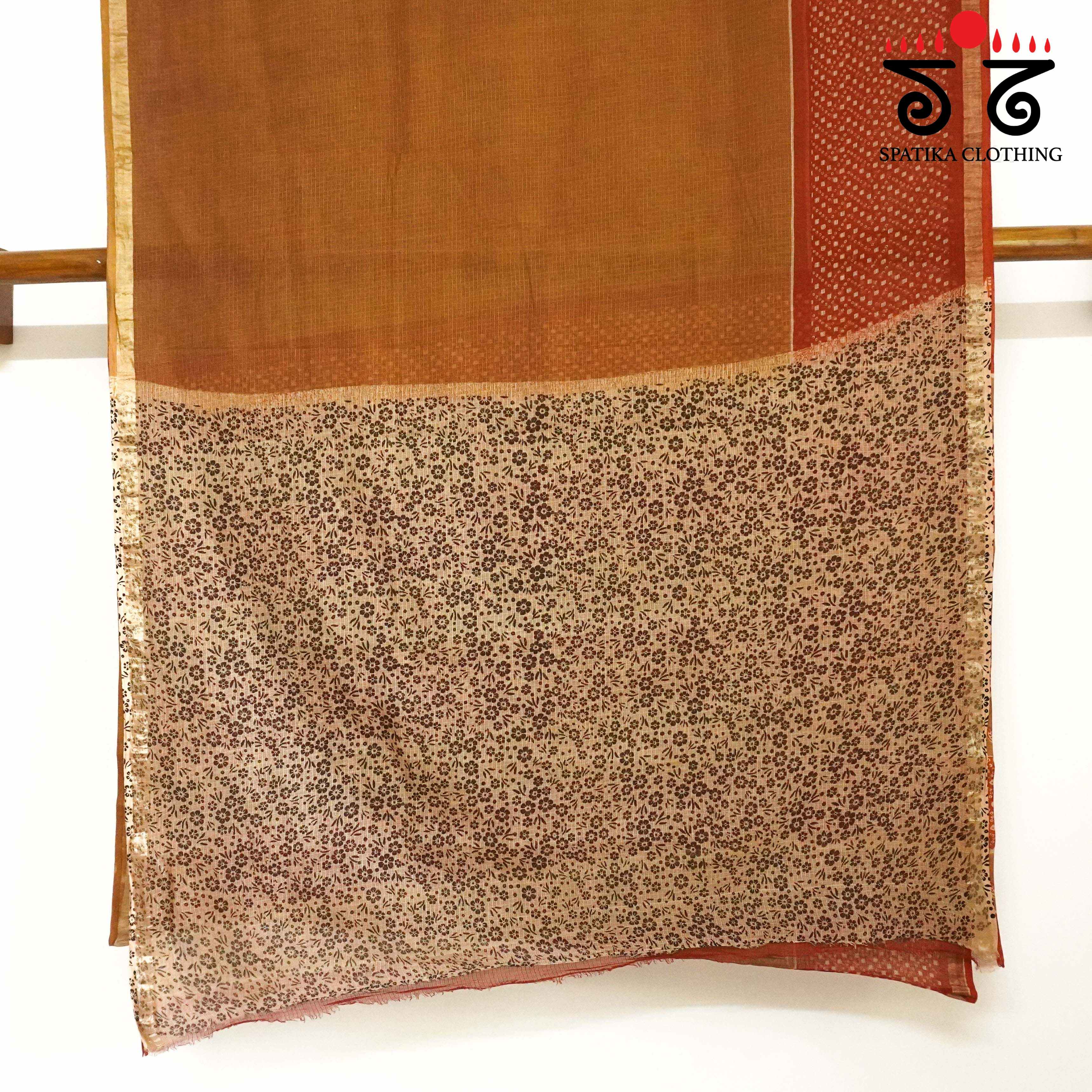 Kota Hand block printed saree