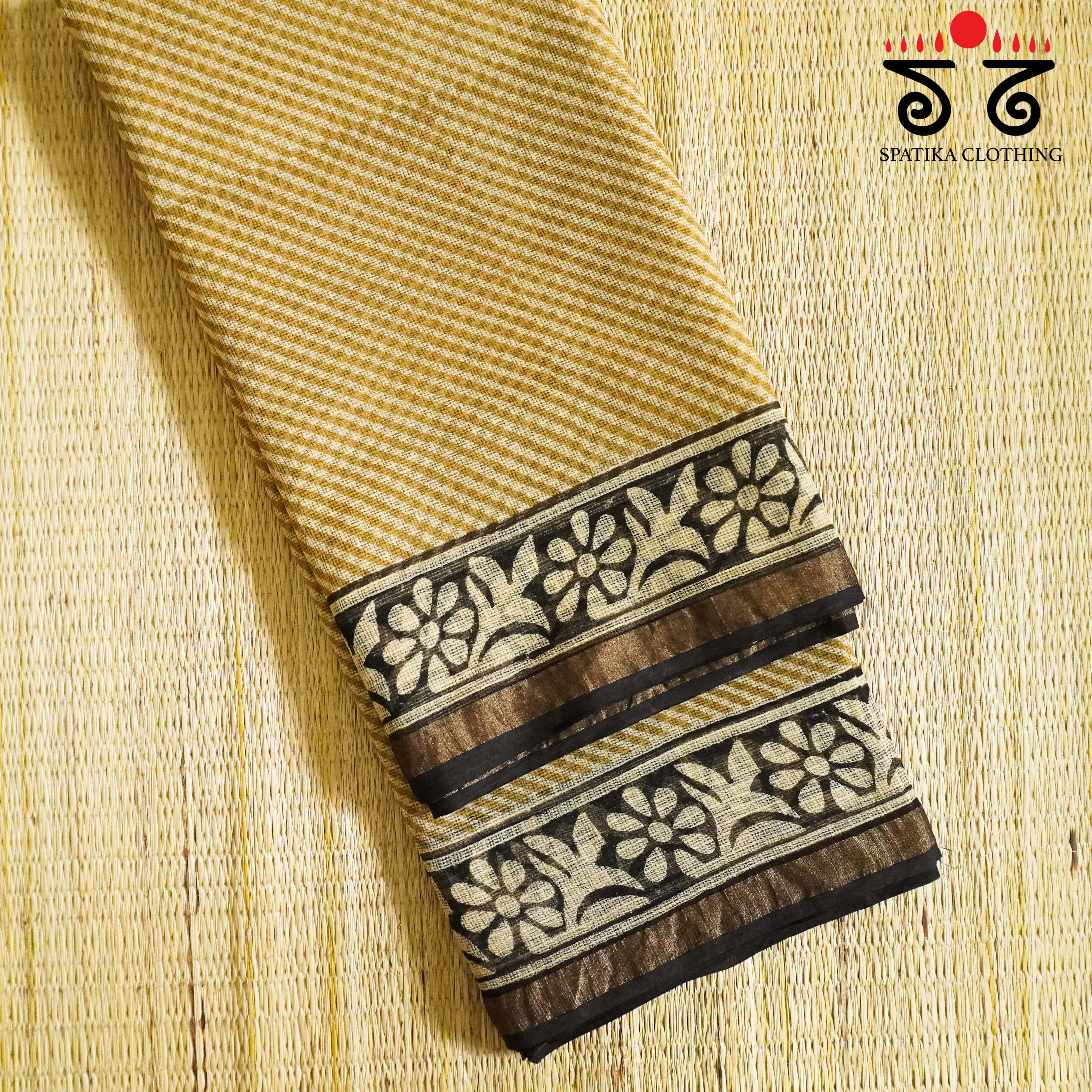 Kota Hand block printed saree