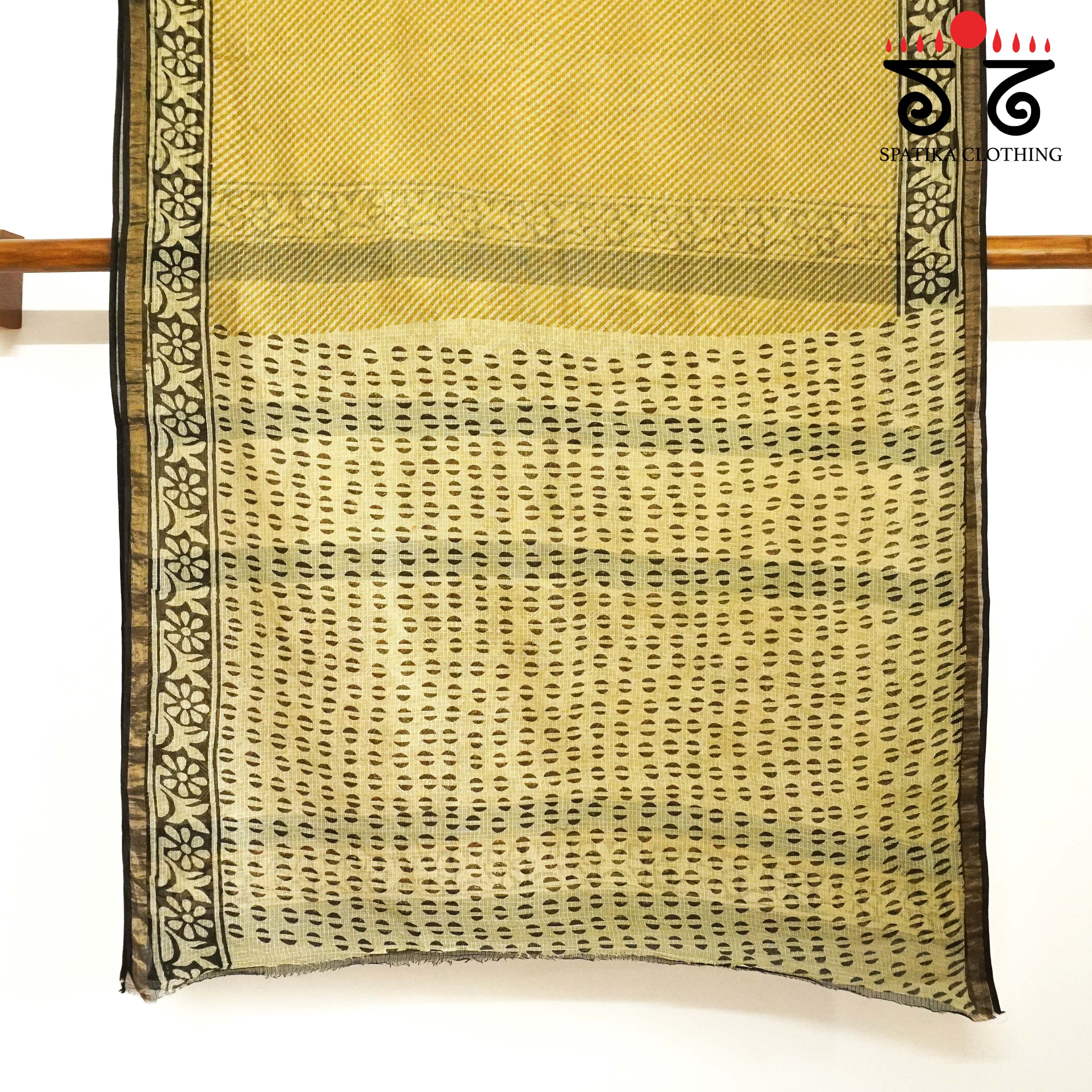 Kota Hand block printed saree