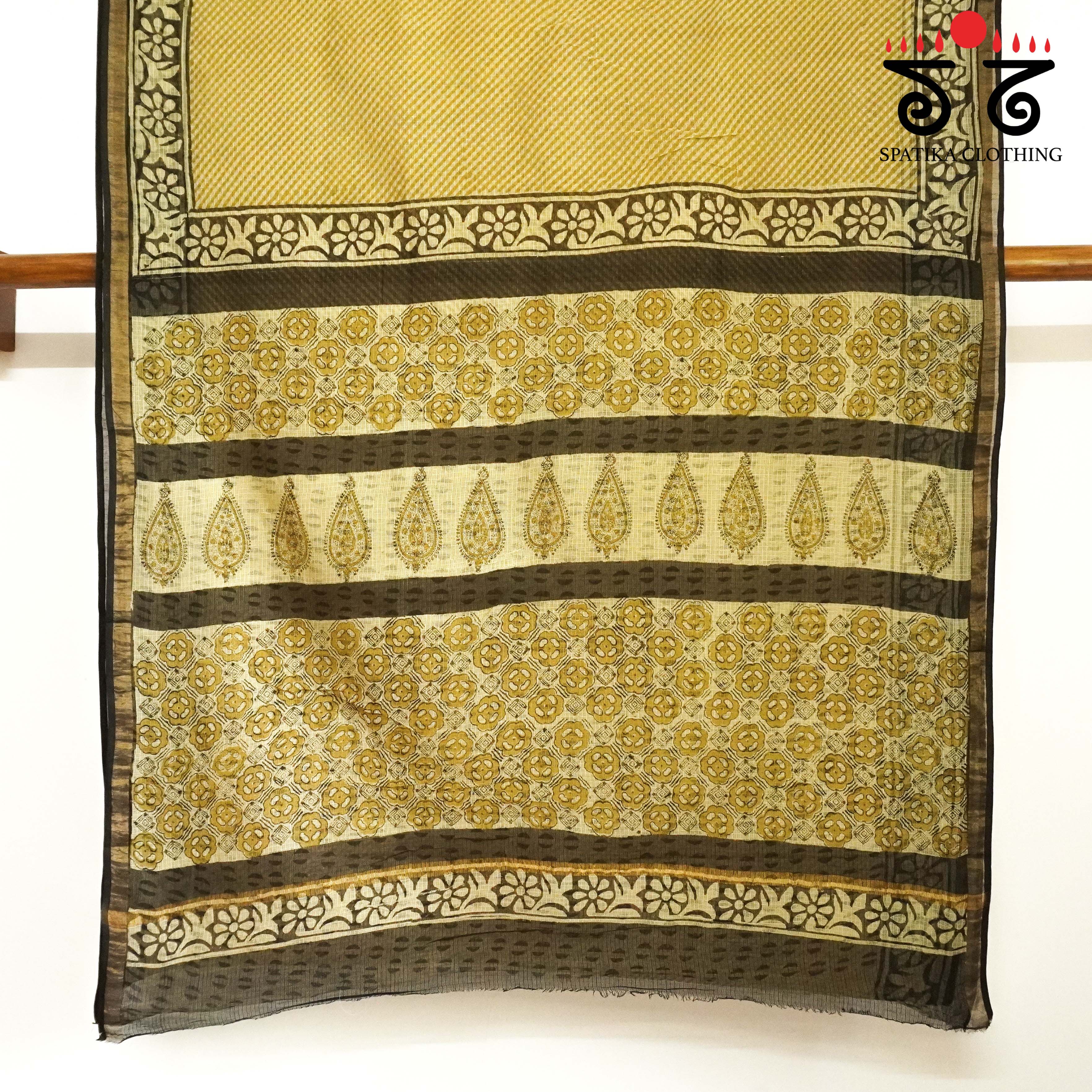 Kota Hand block printed saree