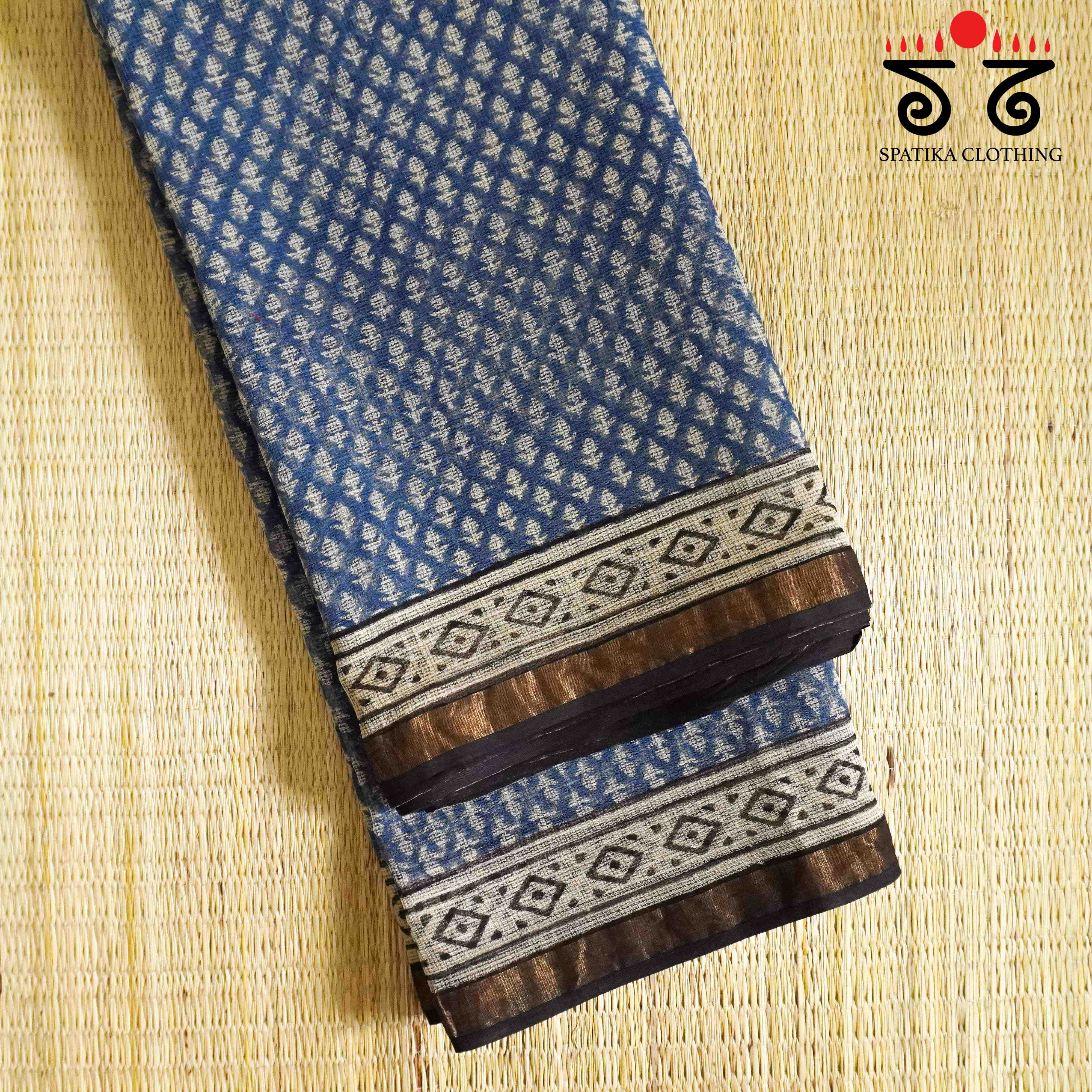 Kota Hand block printed saree