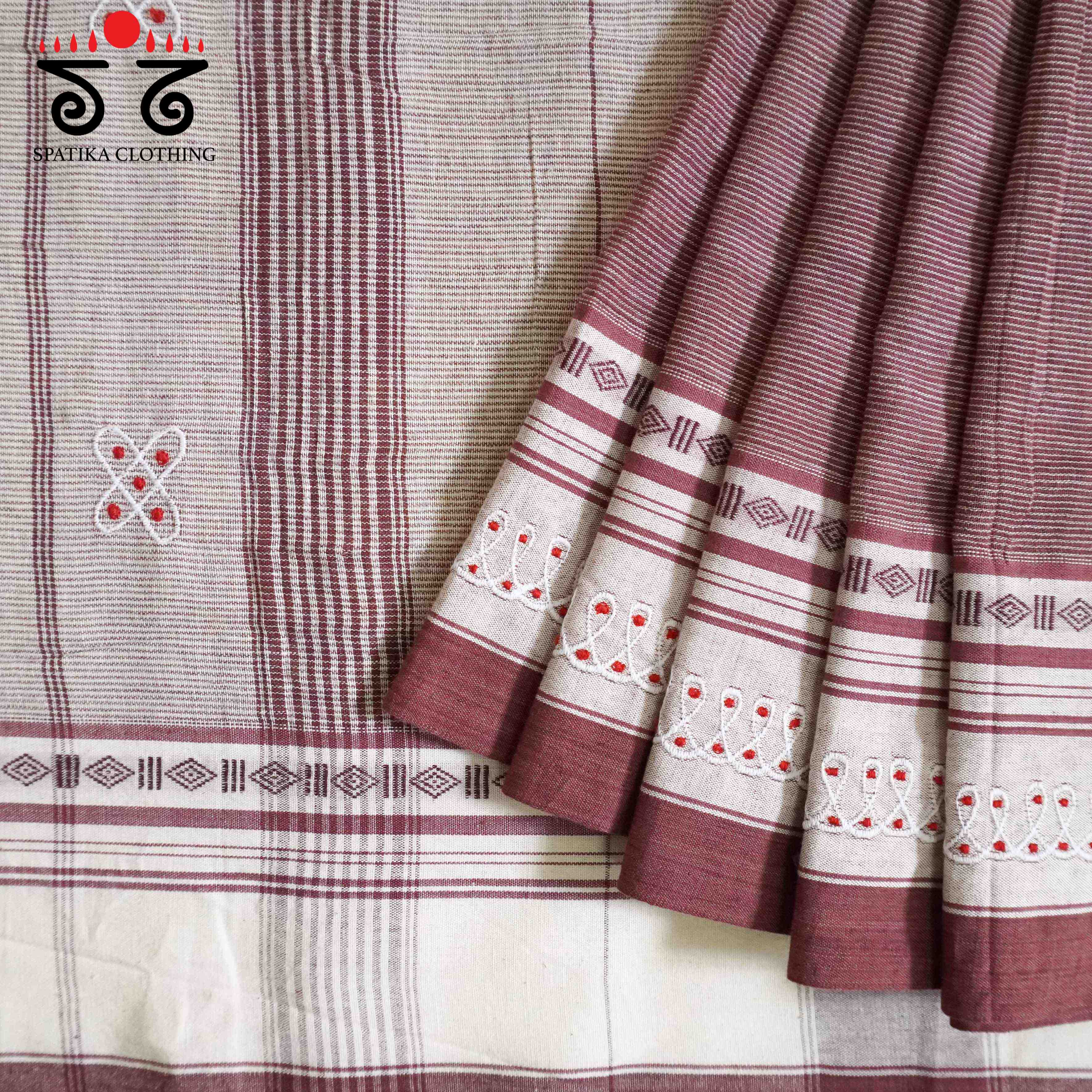 Aane Hejje with kolam- Revival Saree