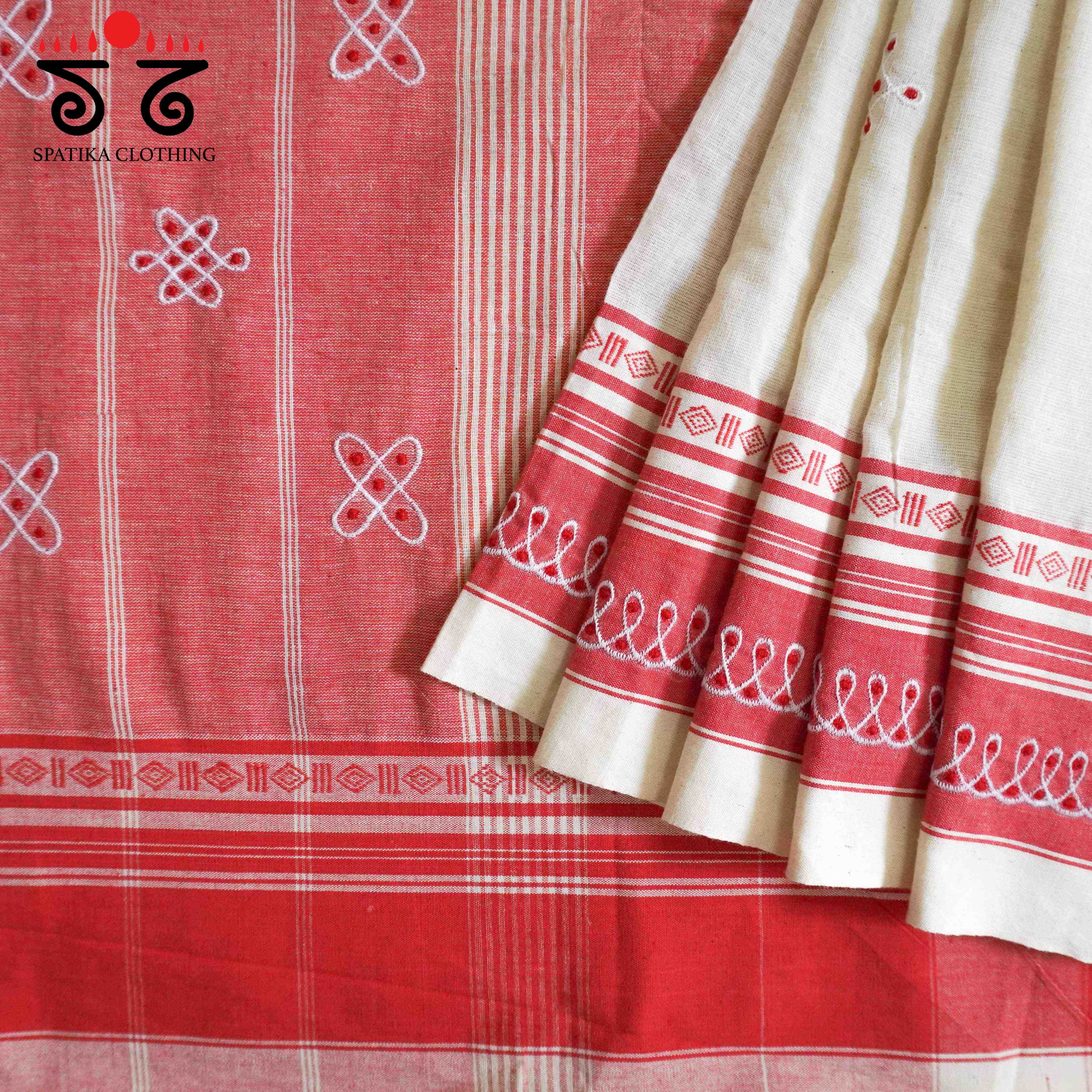 Aane Hejje with kolam- Revival Saree