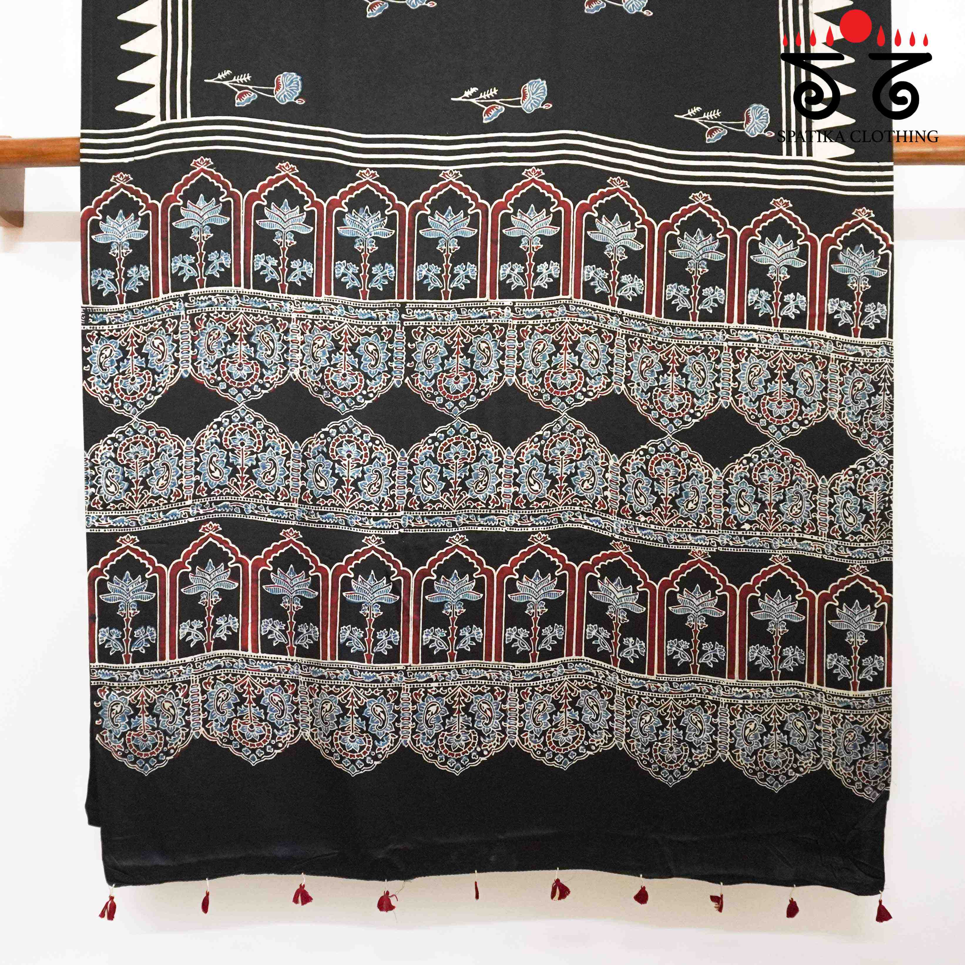 Ajrak Modal Silk Saree