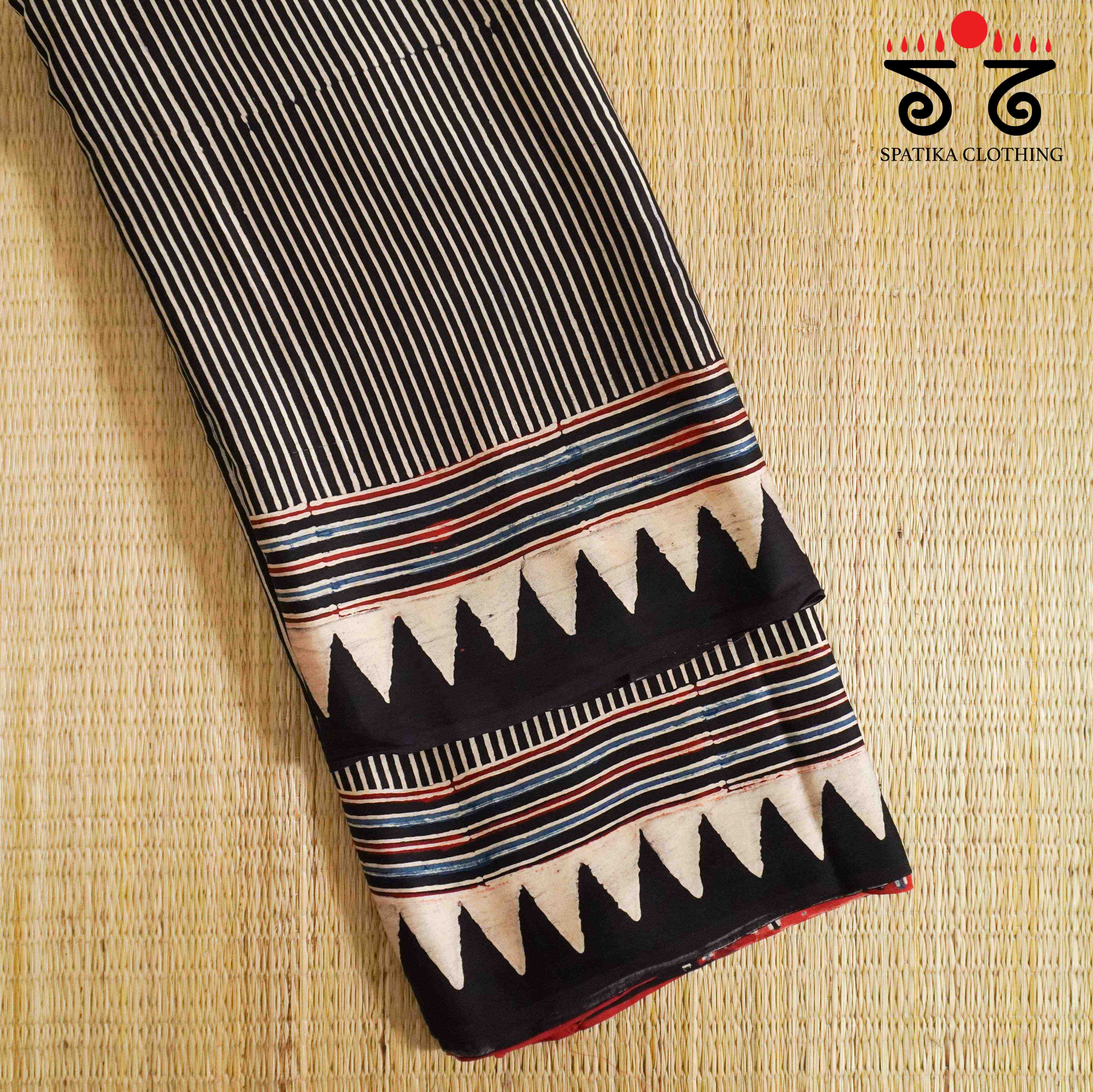 Ajrak Modal Silk Saree