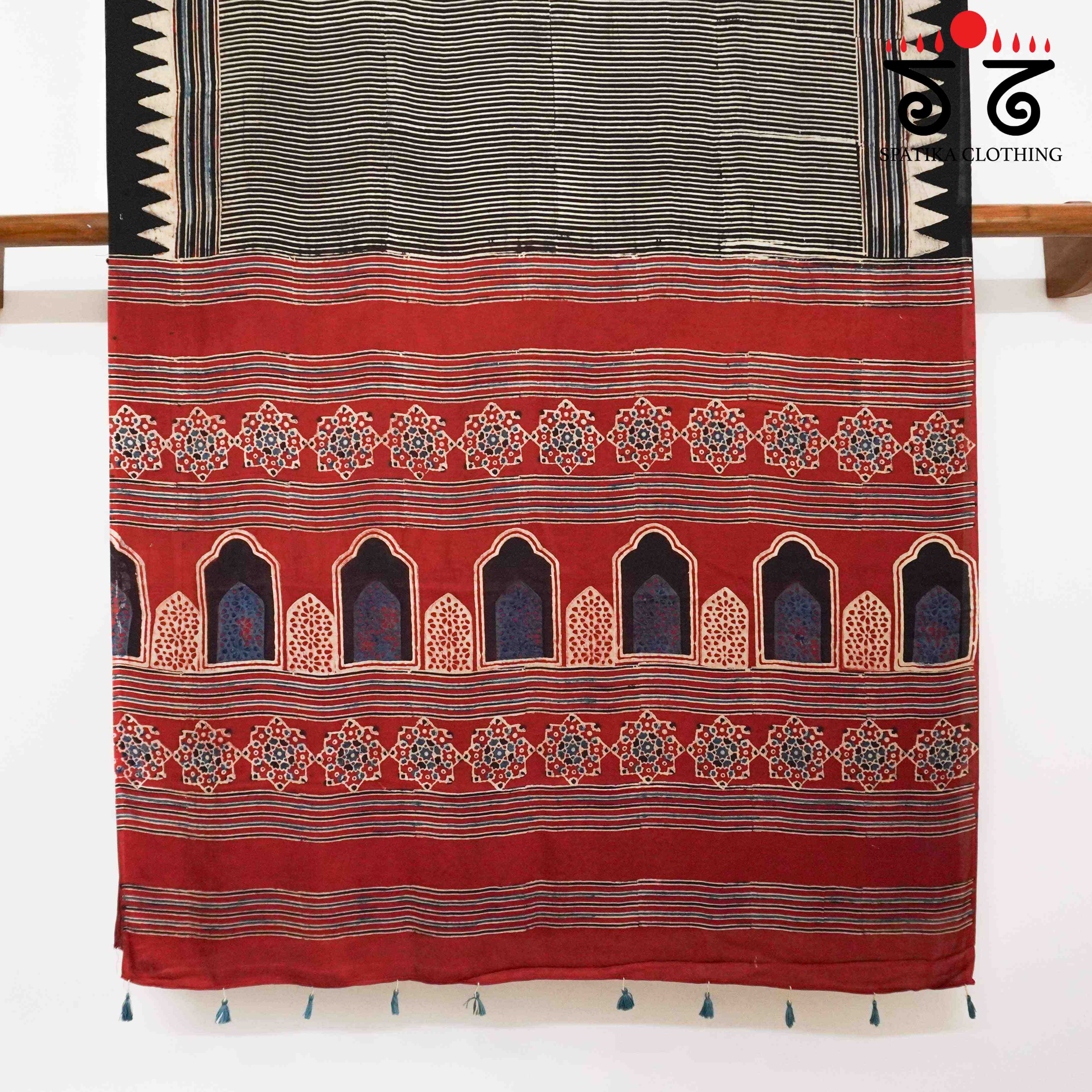 Ajrak Modal Silk Saree