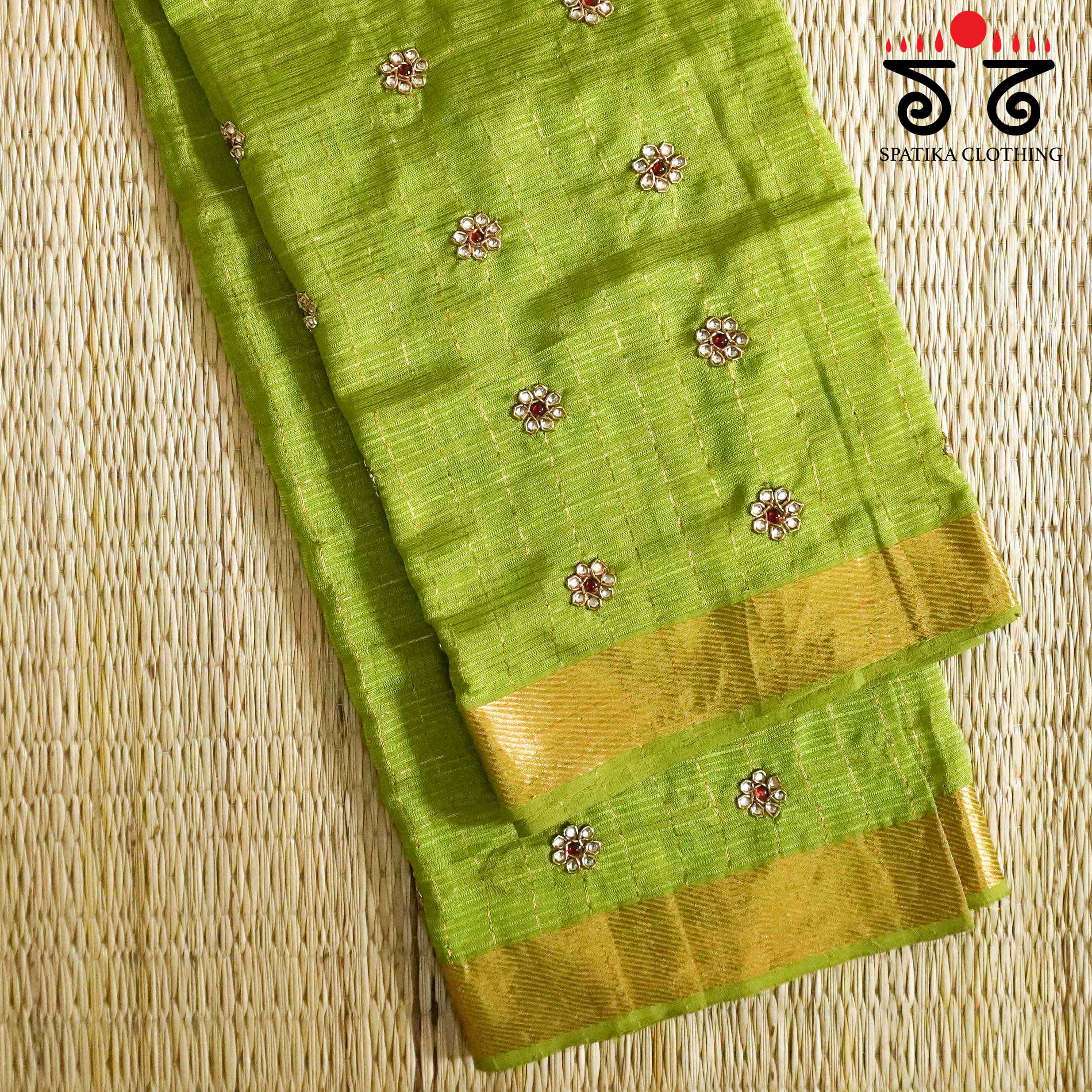 Mangalgiri Silk Cotton Blouse Fabric