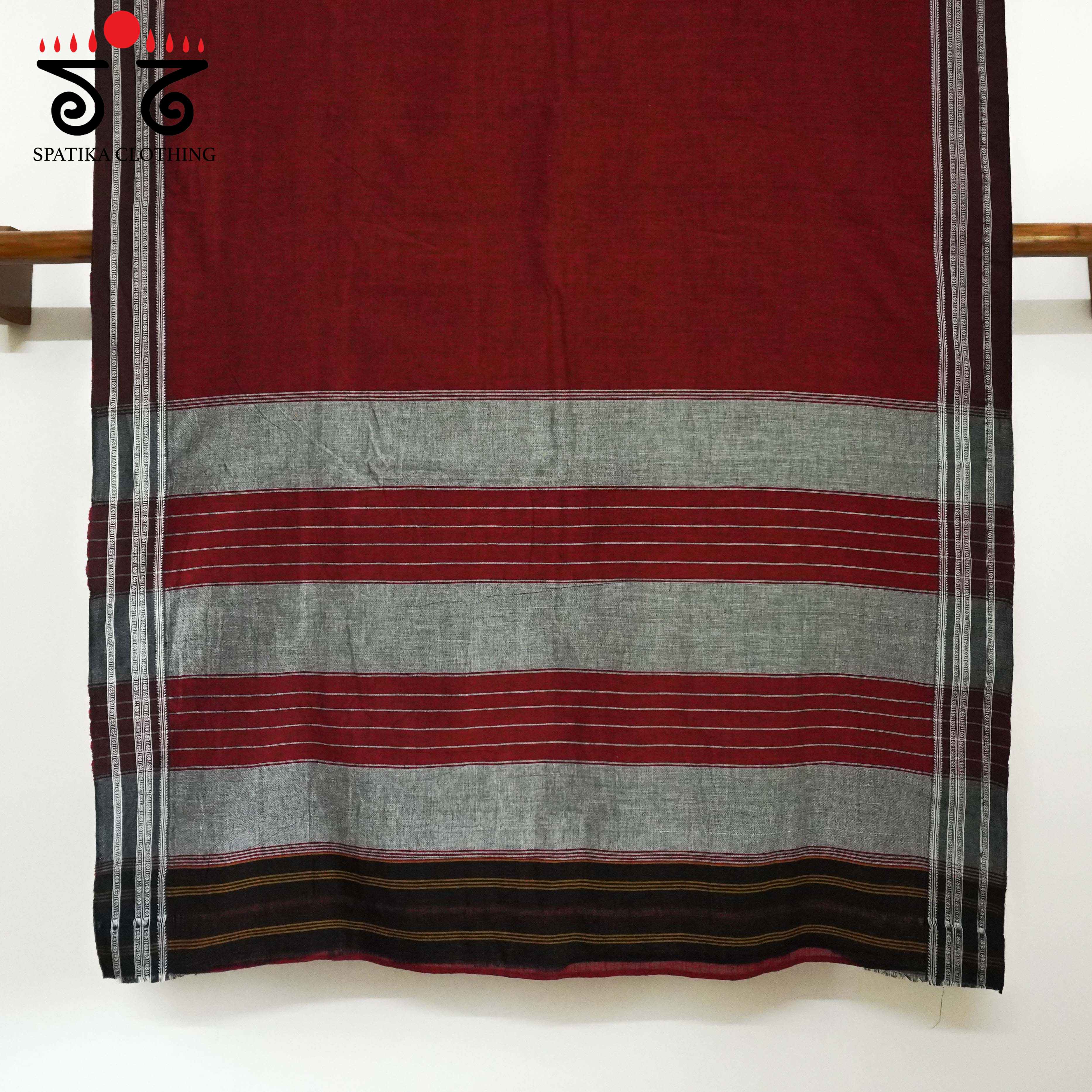 Ilkal Handwoven Cotton Saree - Pen Kalamkari Blouse