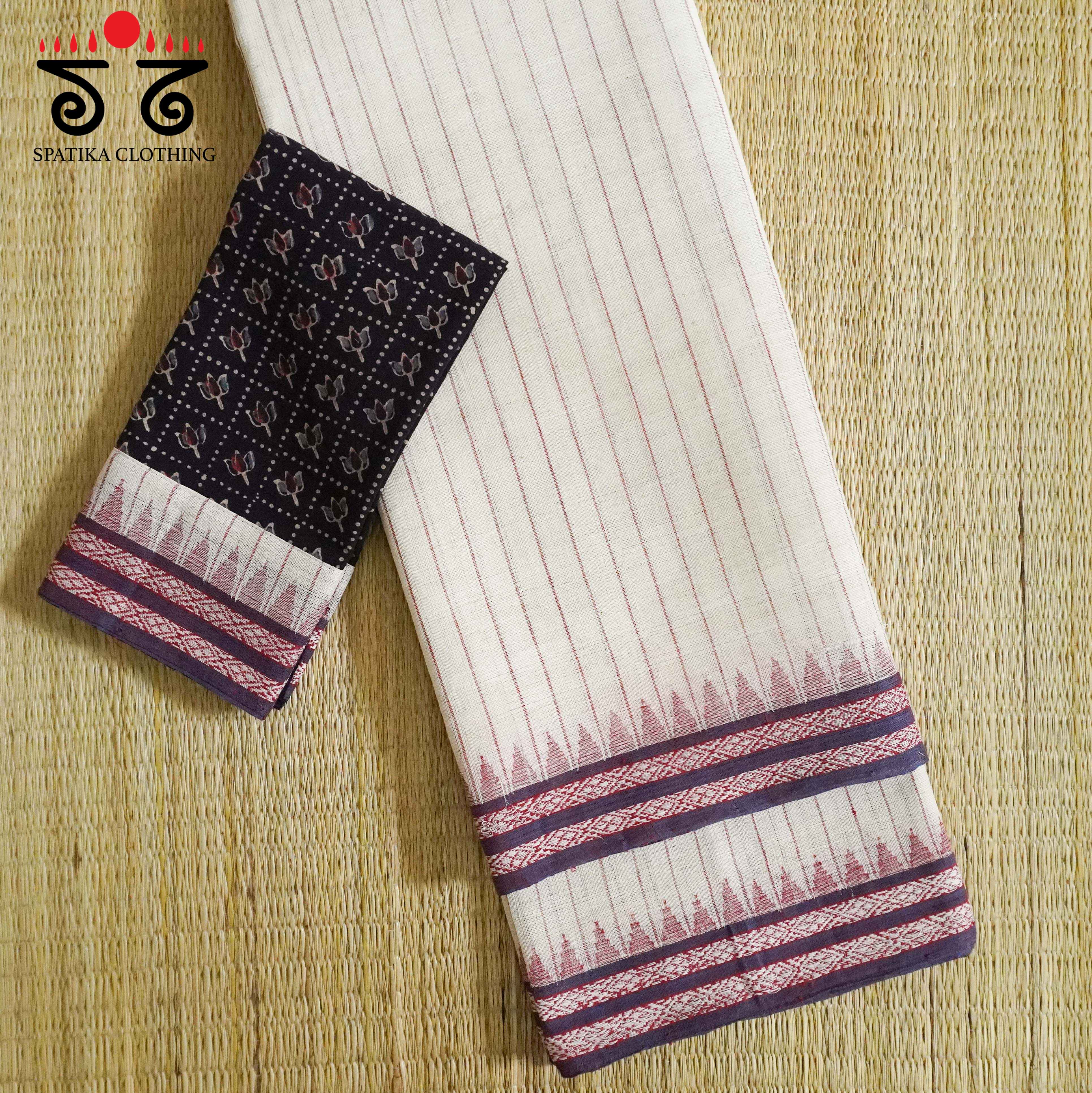 Ponduru Handspun Cotton Saree - With Special Blouse