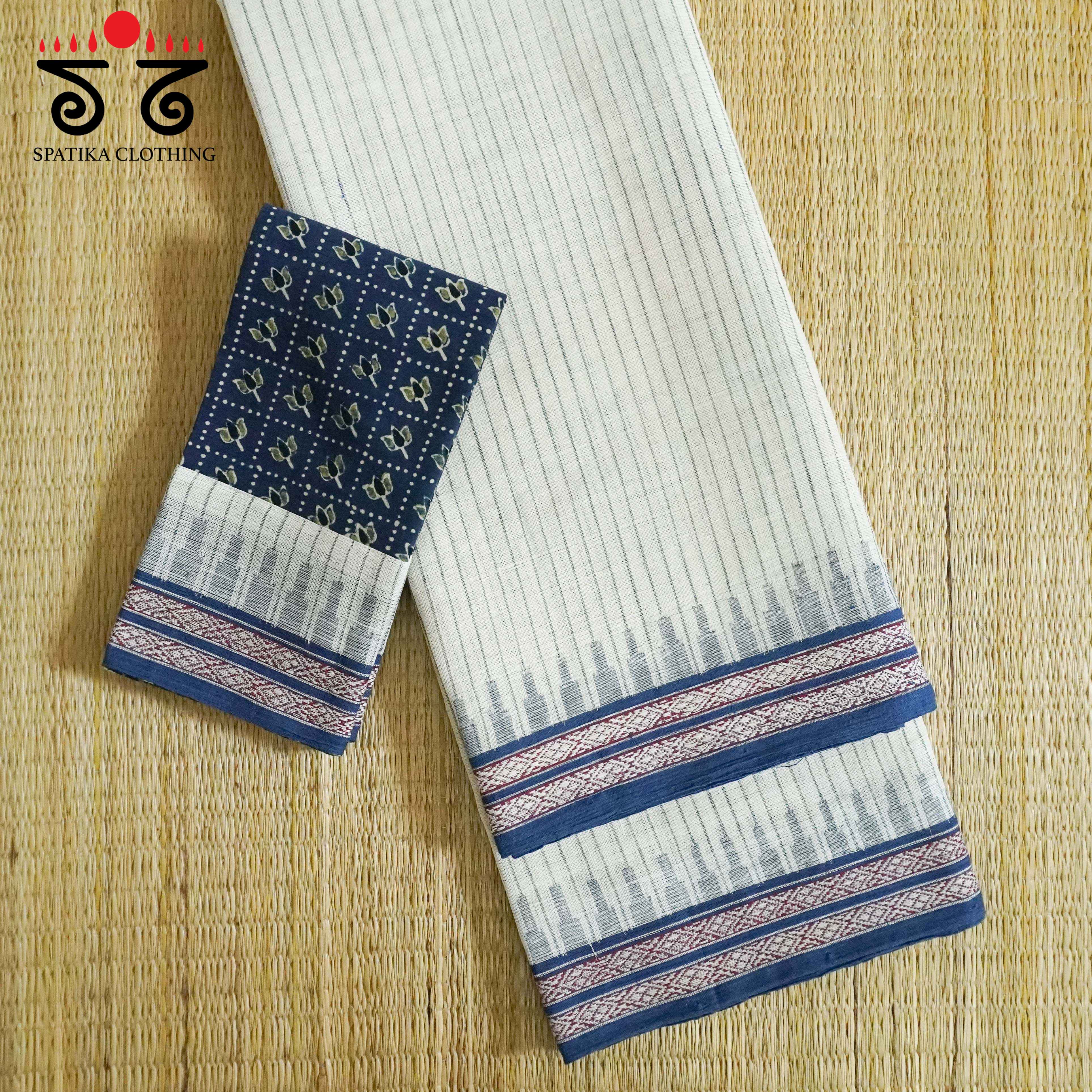 Ponduru Handspun Cotton Saree - With Special Blouse