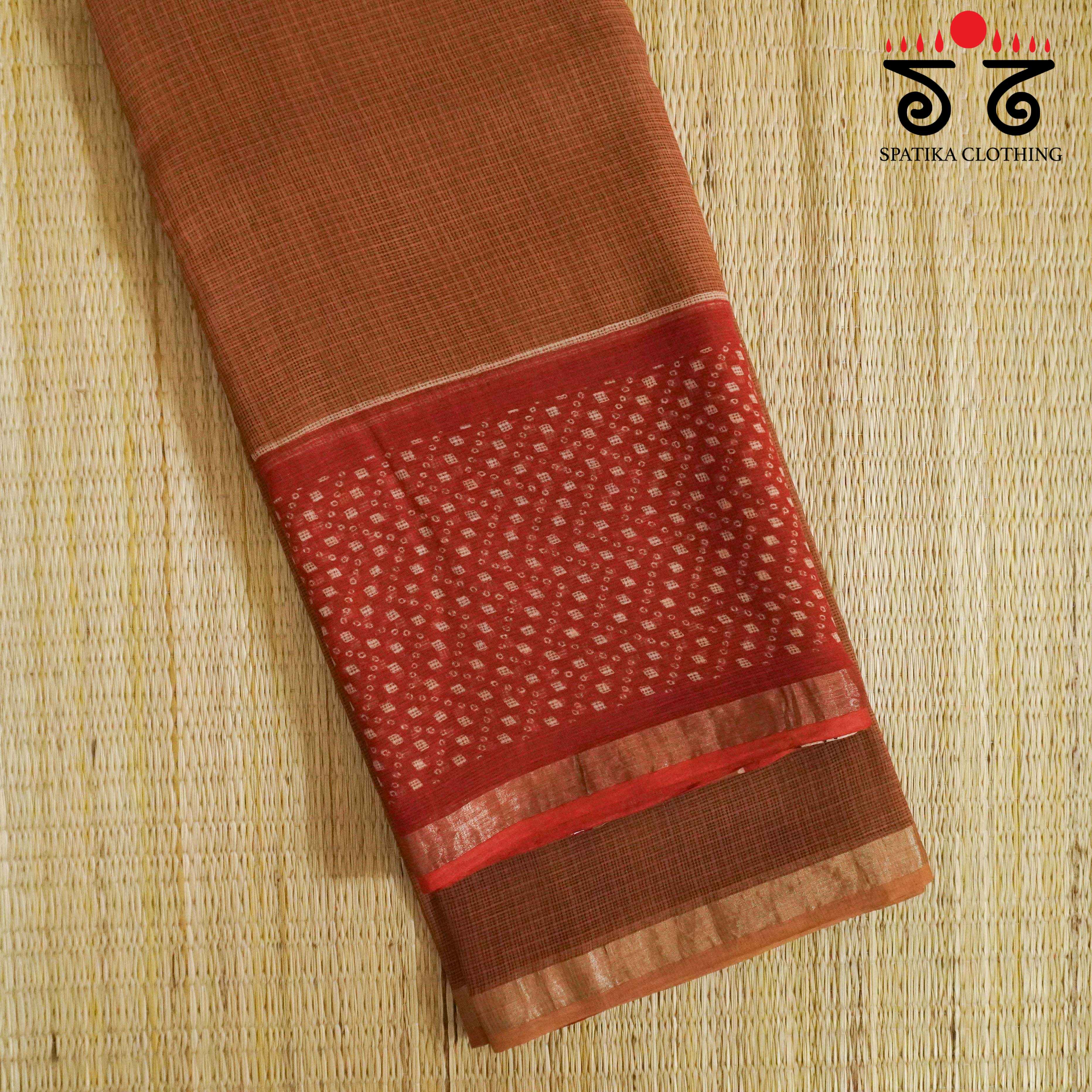 Kota Hand block printed saree