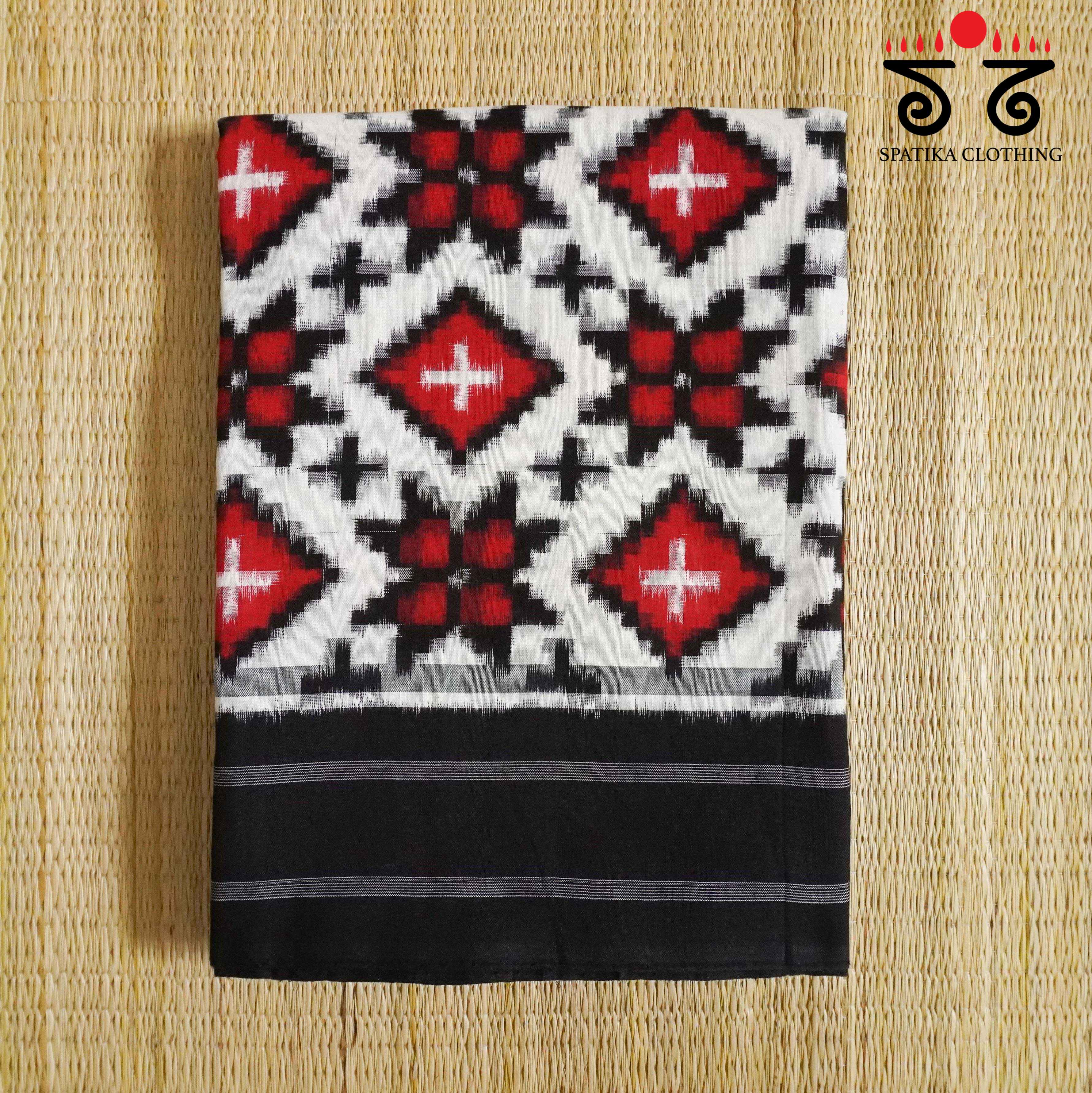 Telia Rumal Ikat - Handwoven Cotton Saree