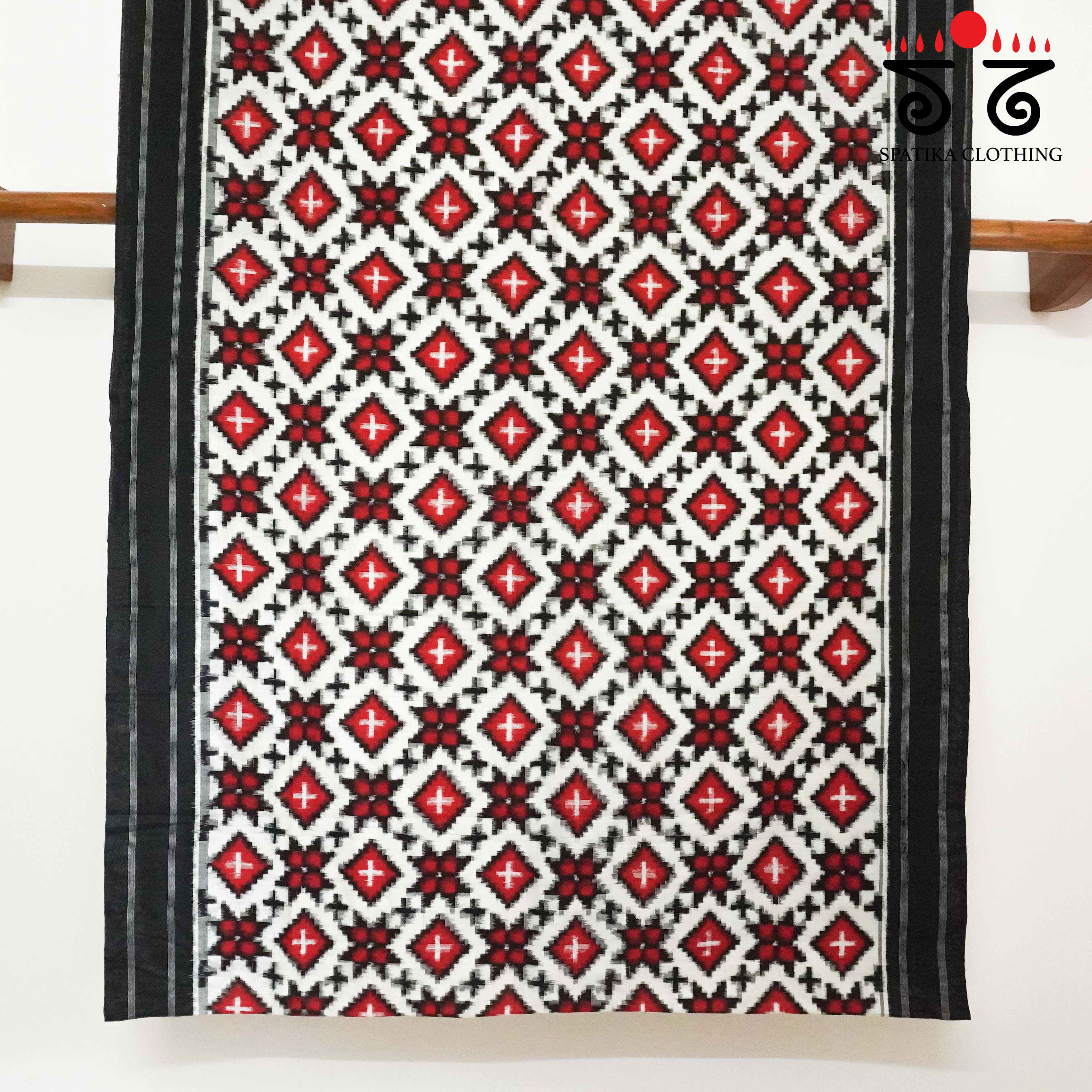 Telia Rumal Ikat - Handwoven Cotton Saree