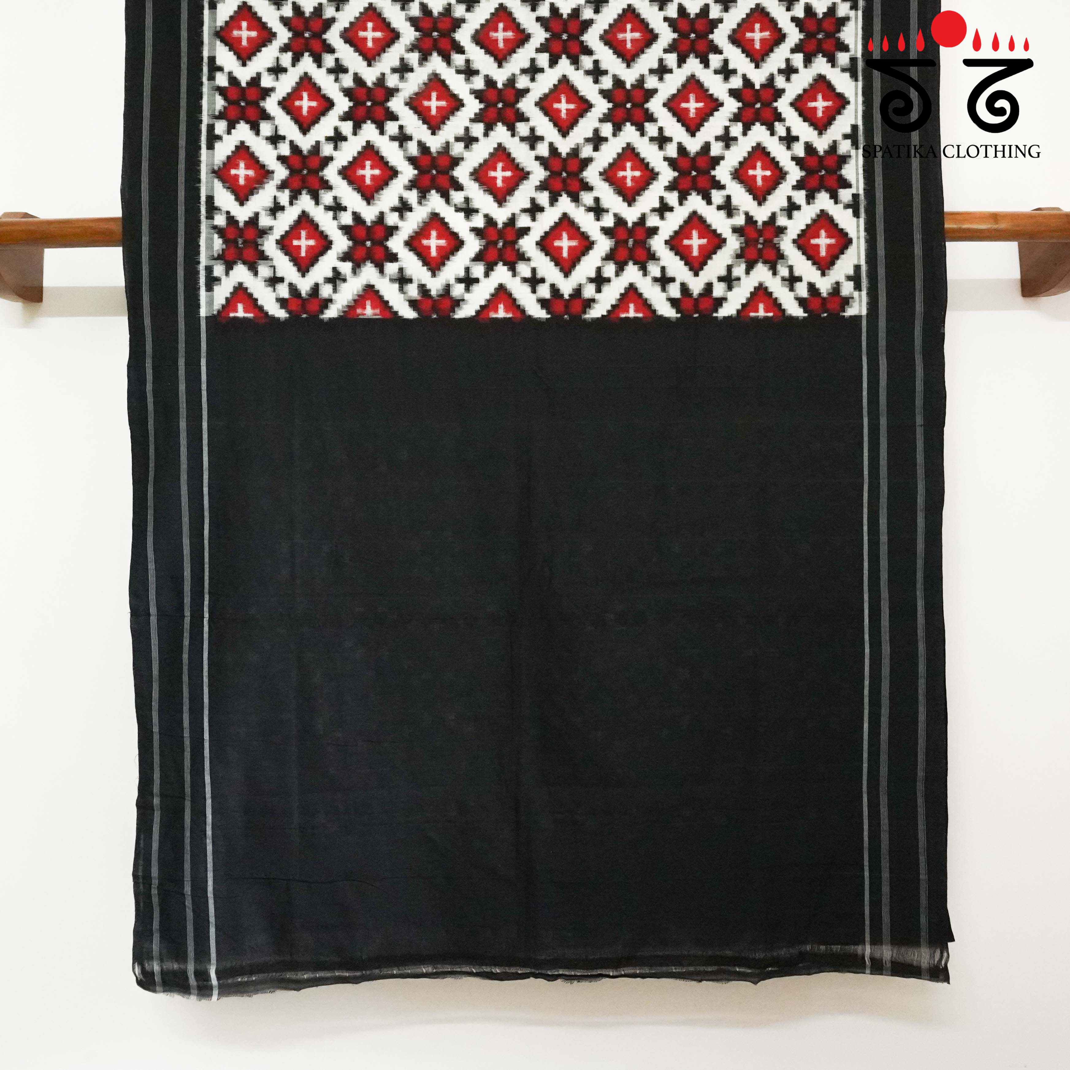 Telia Rumal Ikat - Handwoven Cotton Saree