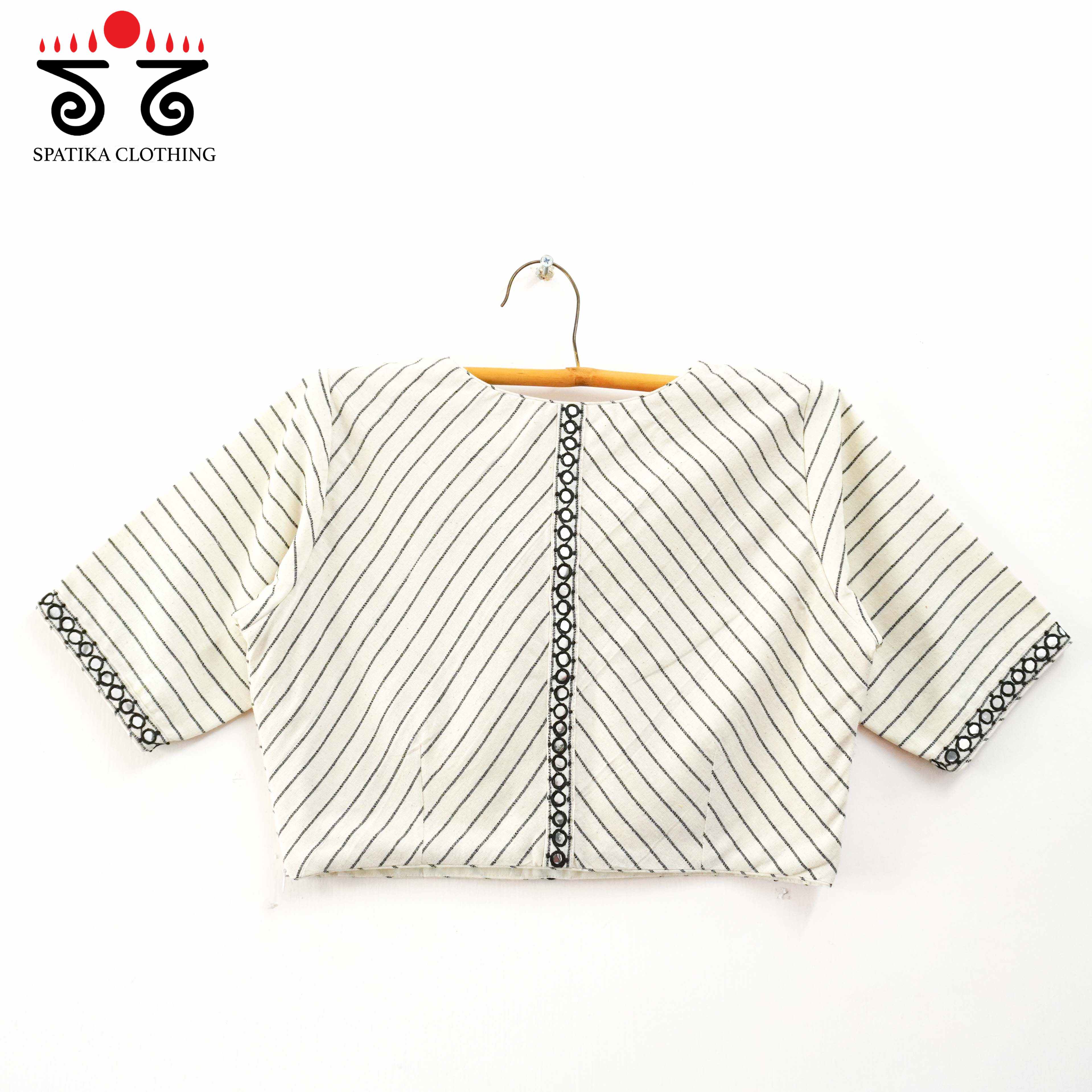 Stripes & Mirrors - New Handcrafted Blouse