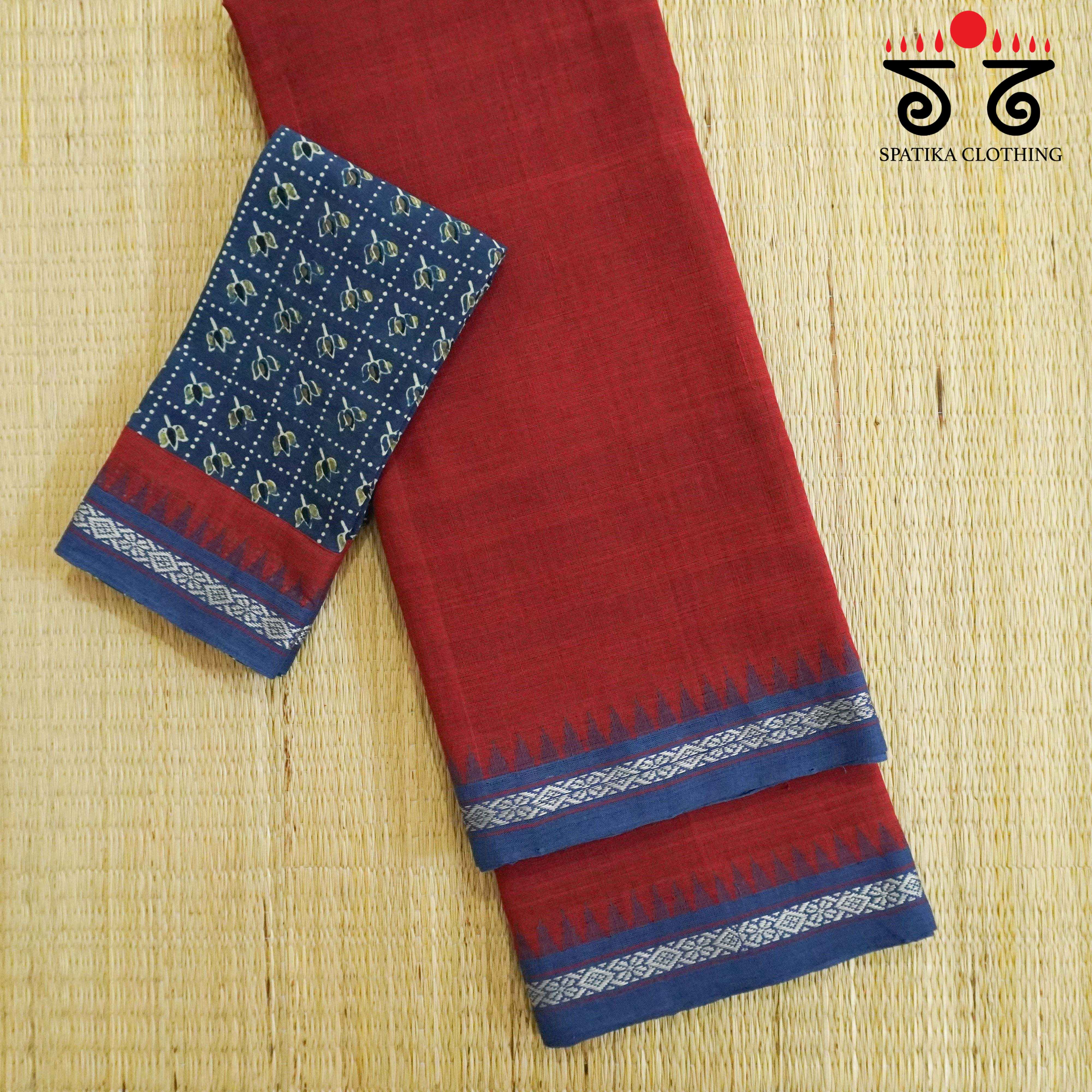 Ponduru Handspun Cotton Saree - With Special Blouse